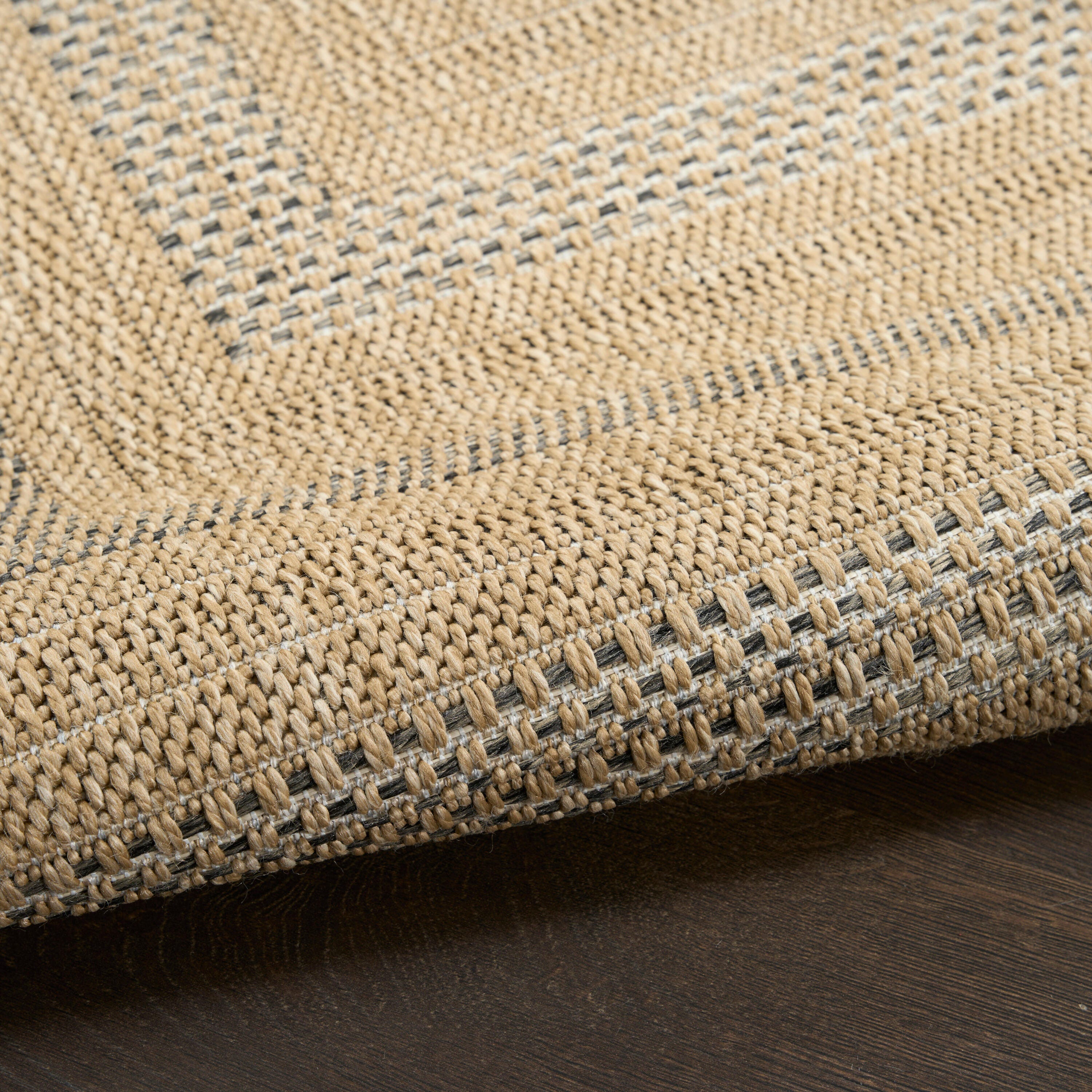 Nourison Home Tulum Geometric 3' x 5' Area Rug, Taupe/Gray, large
