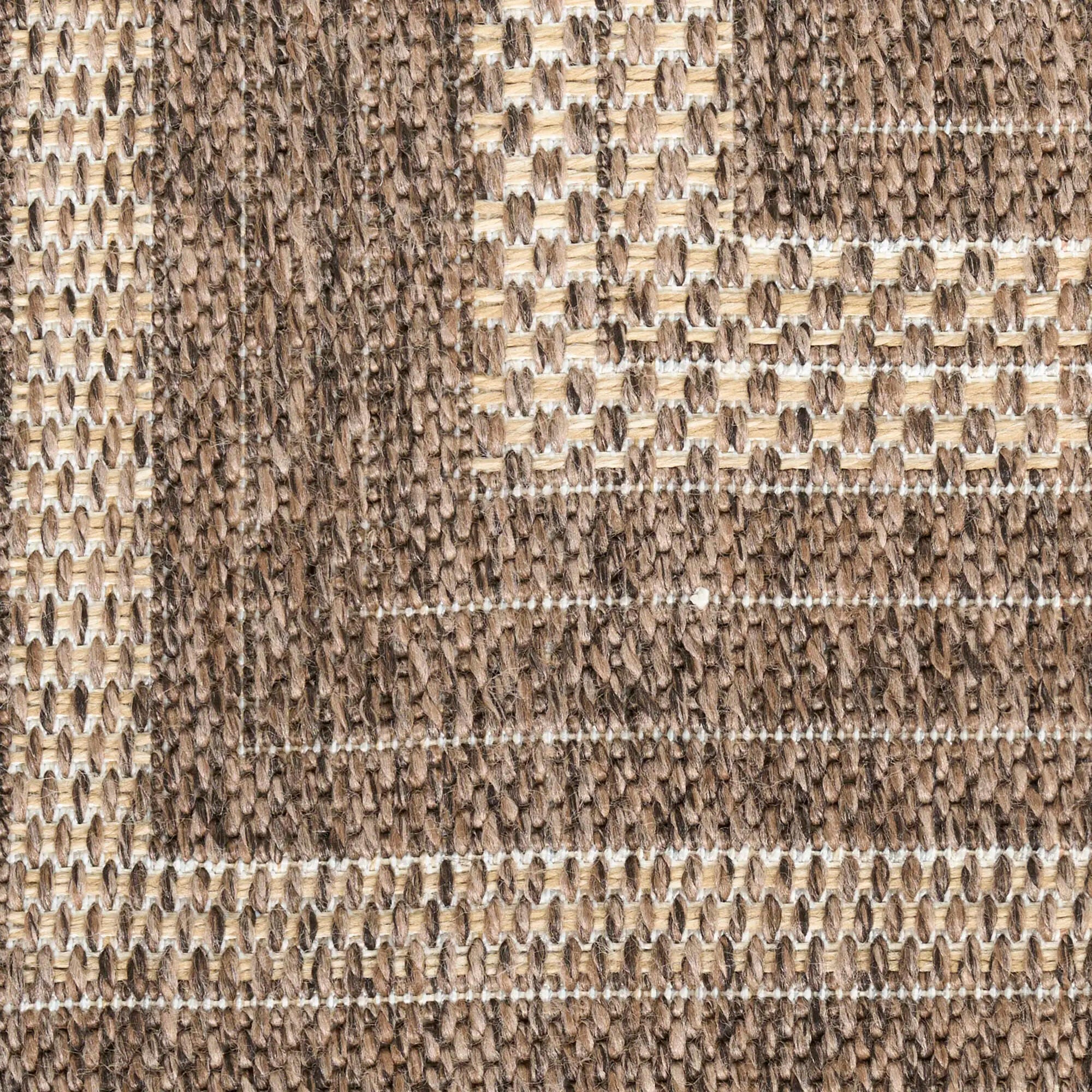 Nourison Home Tulum Geometric 6' x 9' Area Rug, Brown, large