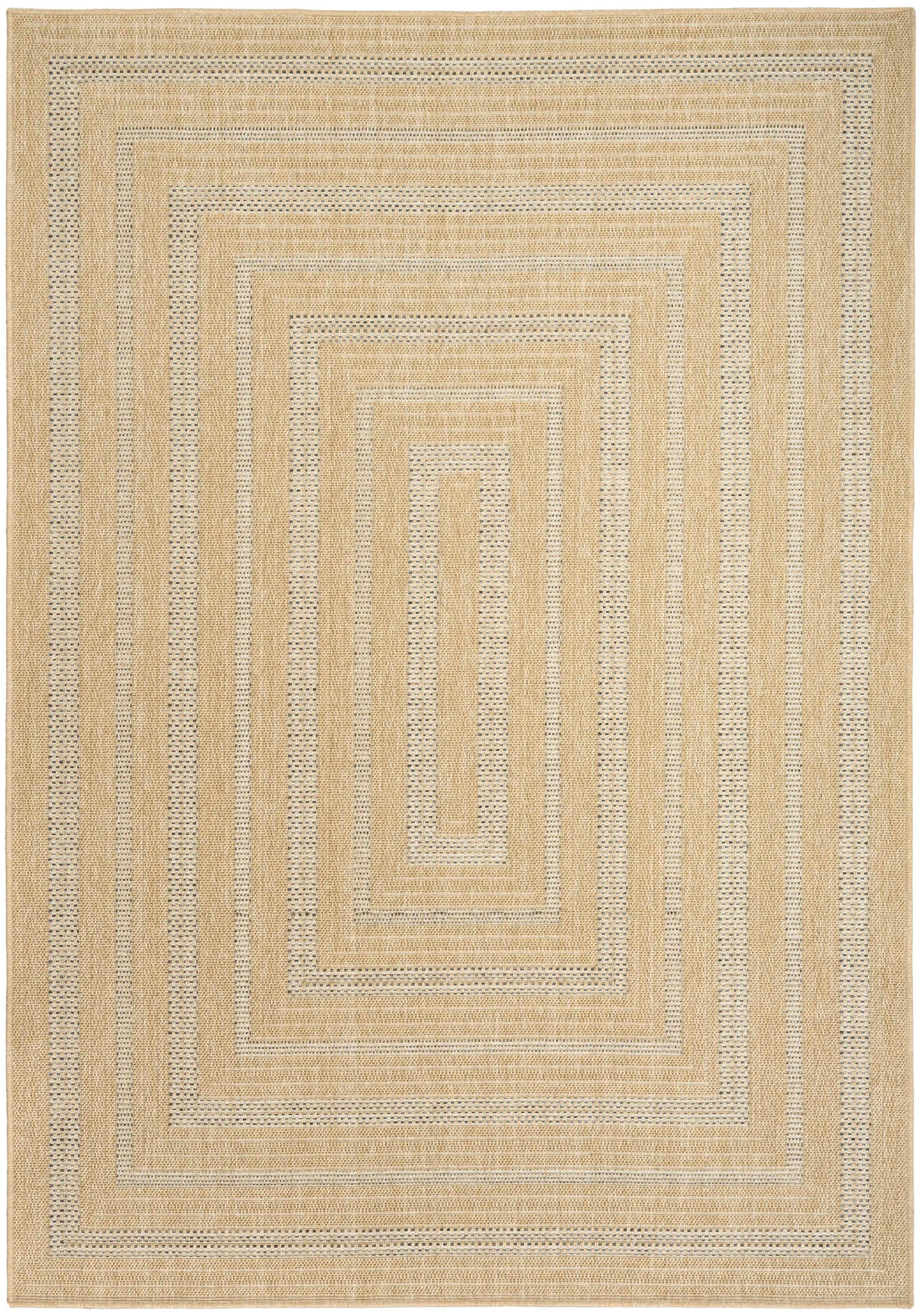 Nourison Home Tulum Geometric 6' x 9' Area Rug, Taupe/Gray, large