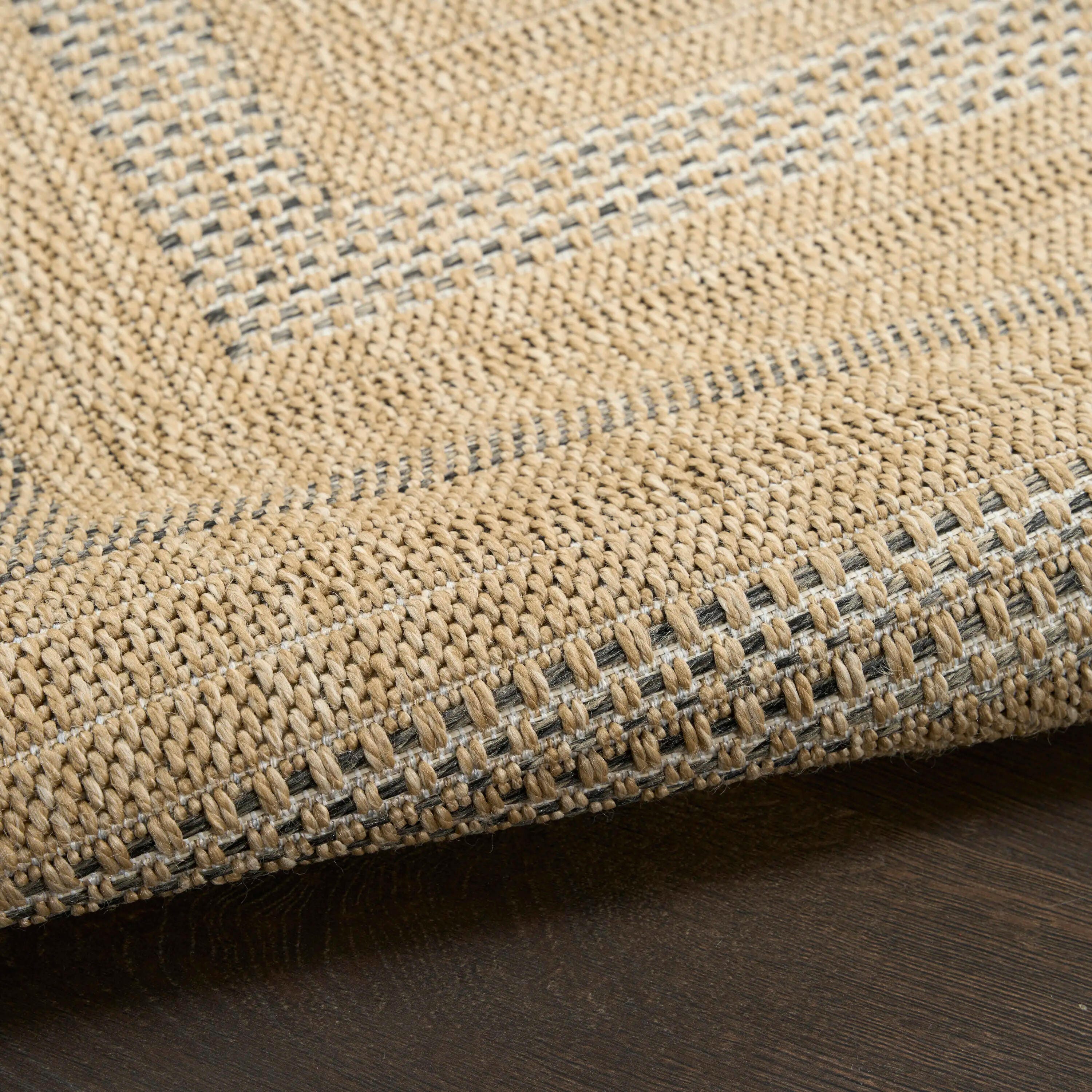 Nourison Home Tulum Geometric 6' x 9' Area Rug, Taupe/Gray, large