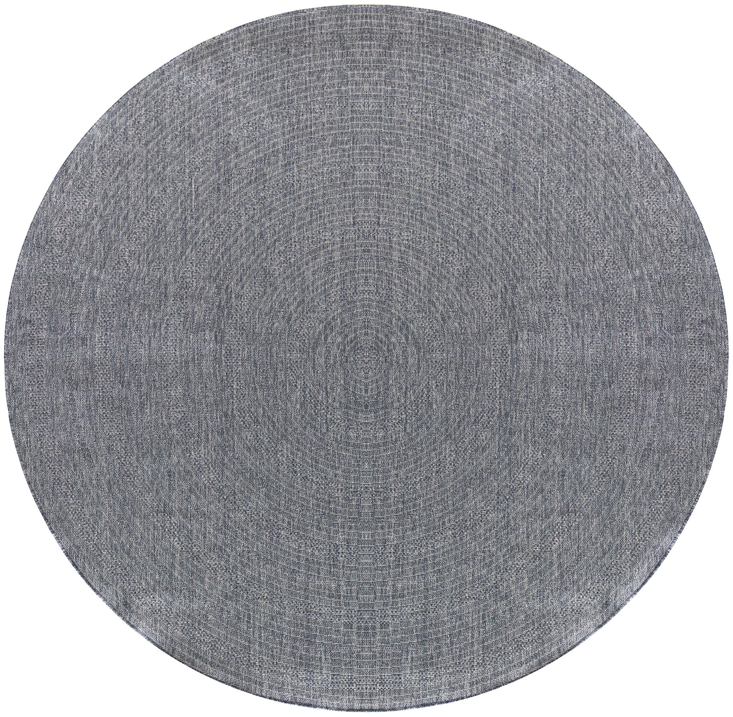 Nourison Home Tulum Geometric 8' Round Area Rug, Denim, large