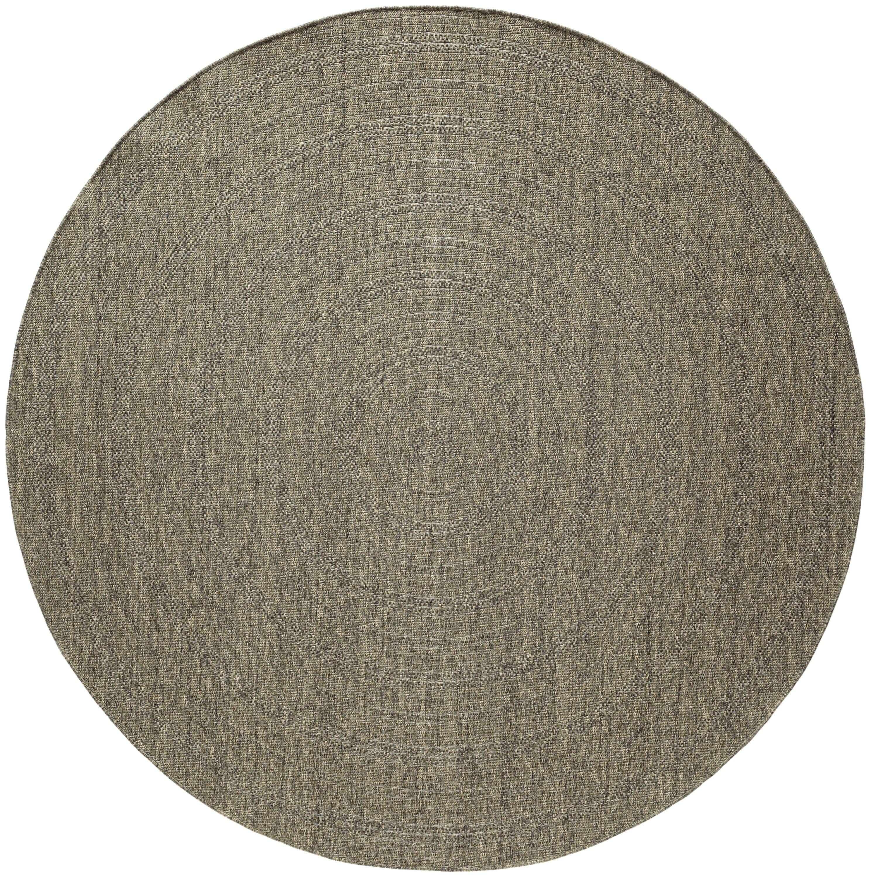 Nourison Home Tulum Geometric 8' Round Area Rug, Olive, large