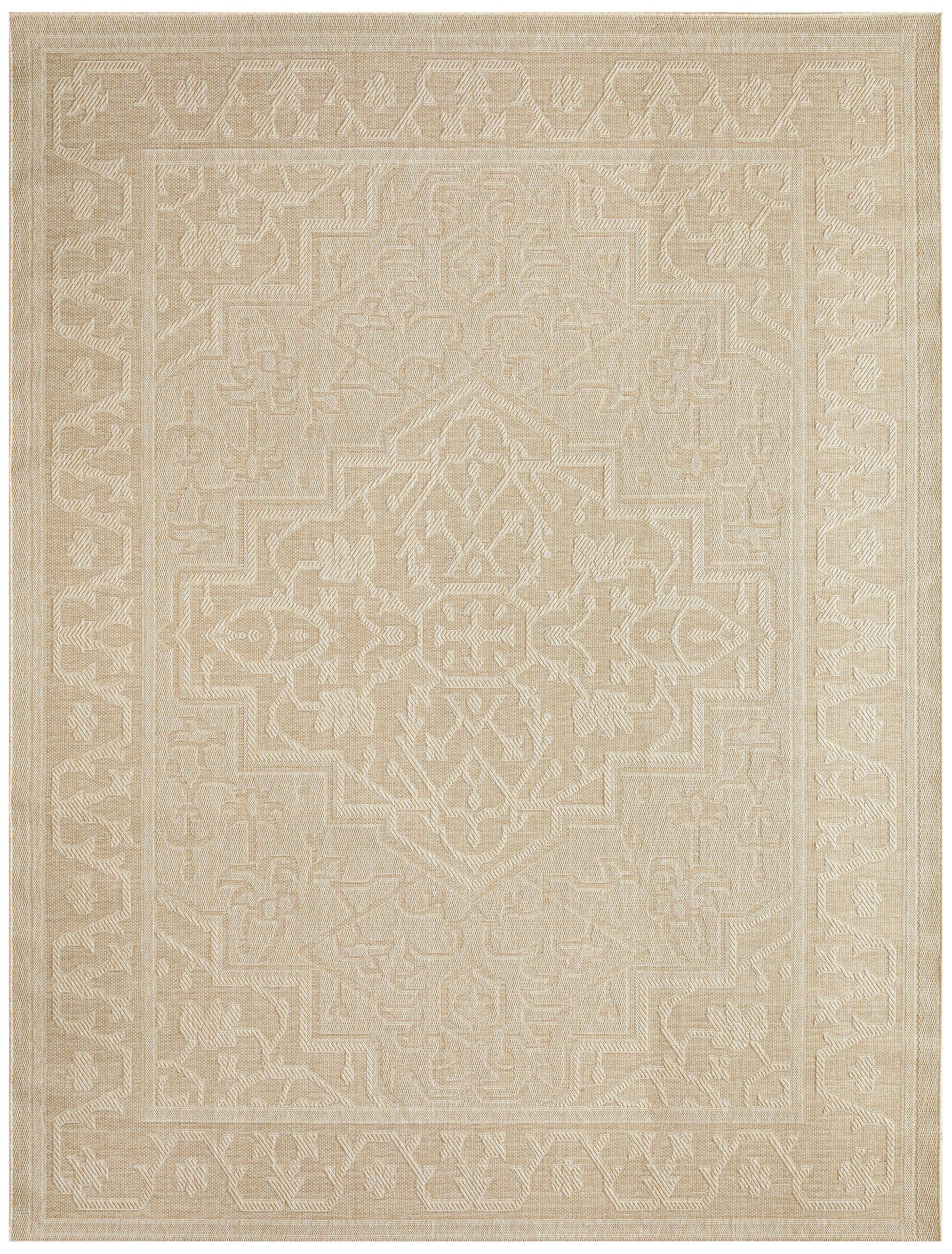 Nourison Home Tulum Persian 10' x 14' Area Rug, Cream, large