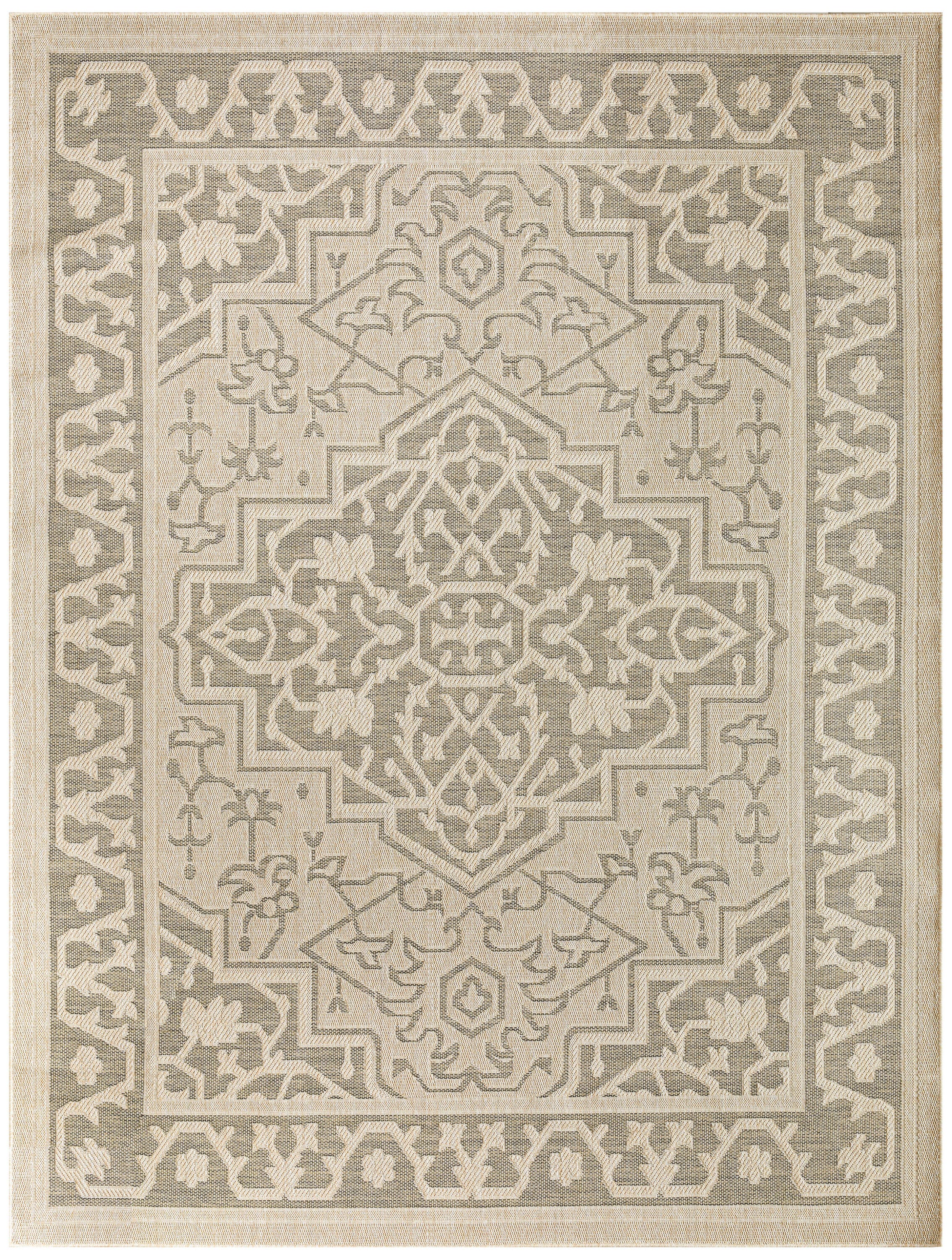 Nourison Home Tulum Persian 10' x 14' Area Rug, Taupe/Olive, large
