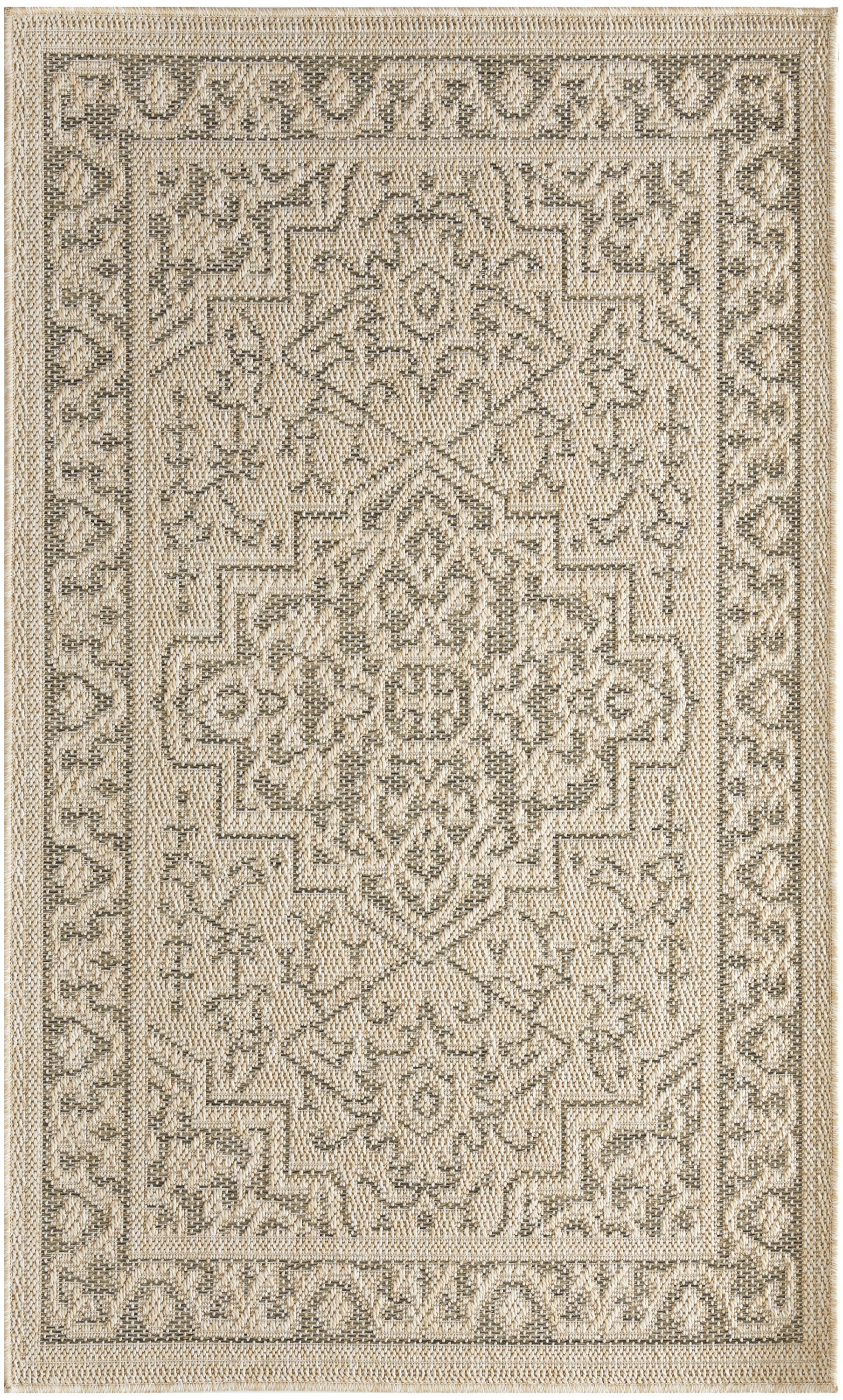 Nourison Home Tulum Persian 2' x 3' Area Rug, Taupe/Olive, large