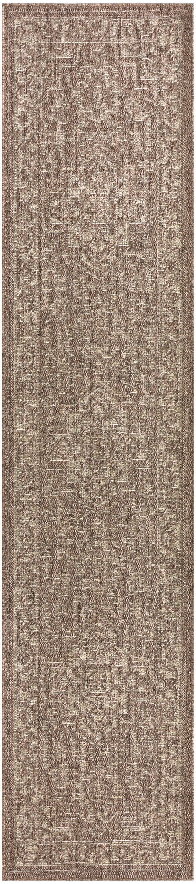 Nourison Home Tulum Persian 2' x 6' Runner Rug, Brown, large