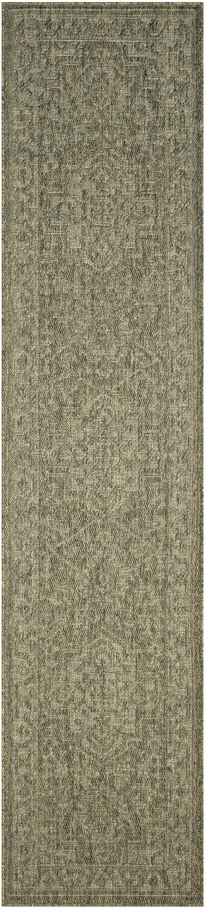 Nourison Home Tulum Persian 2' x 6' Runner Rug, Olive, large