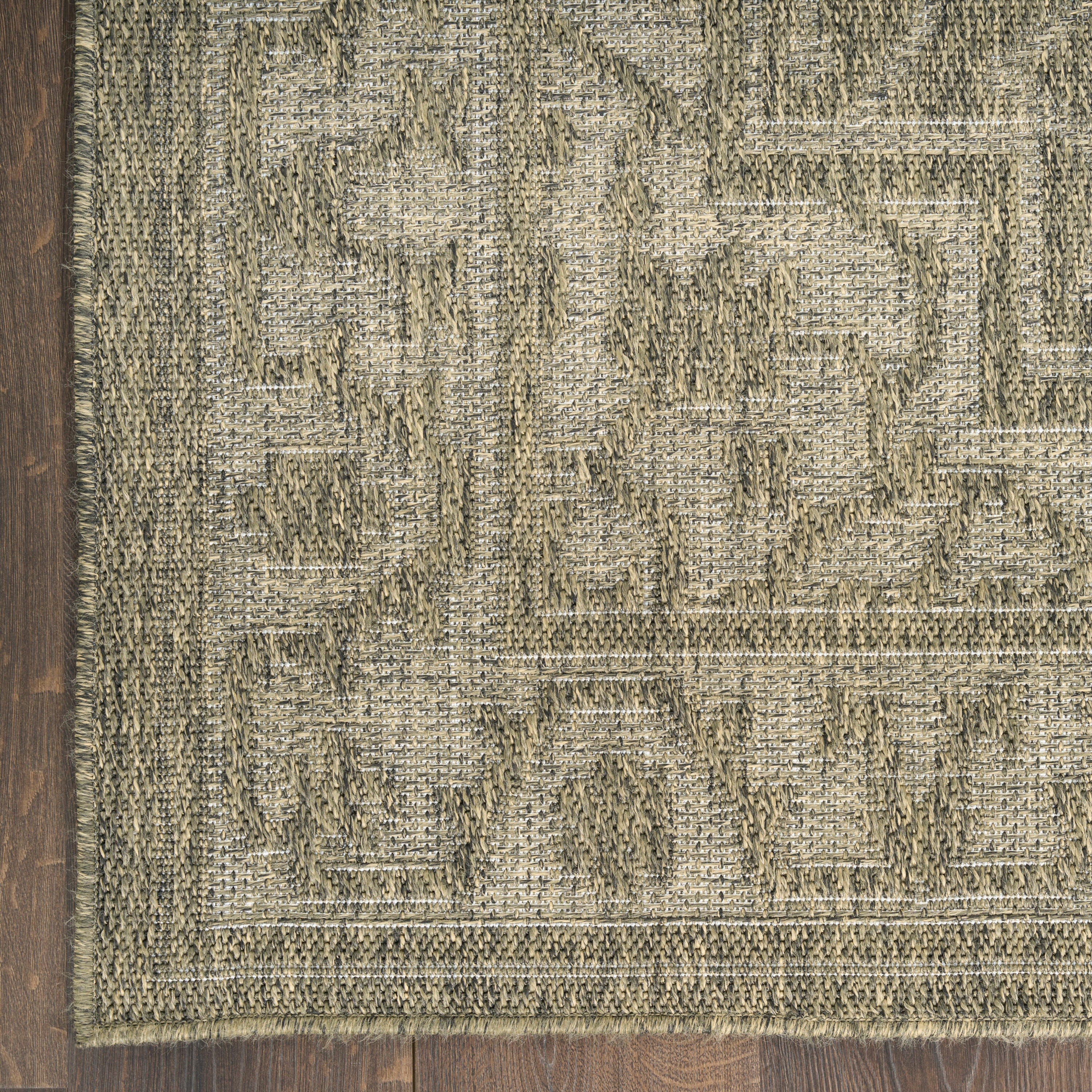 Nourison Home Tulum Persian 2' x 6' Runner Rug, Olive, large
