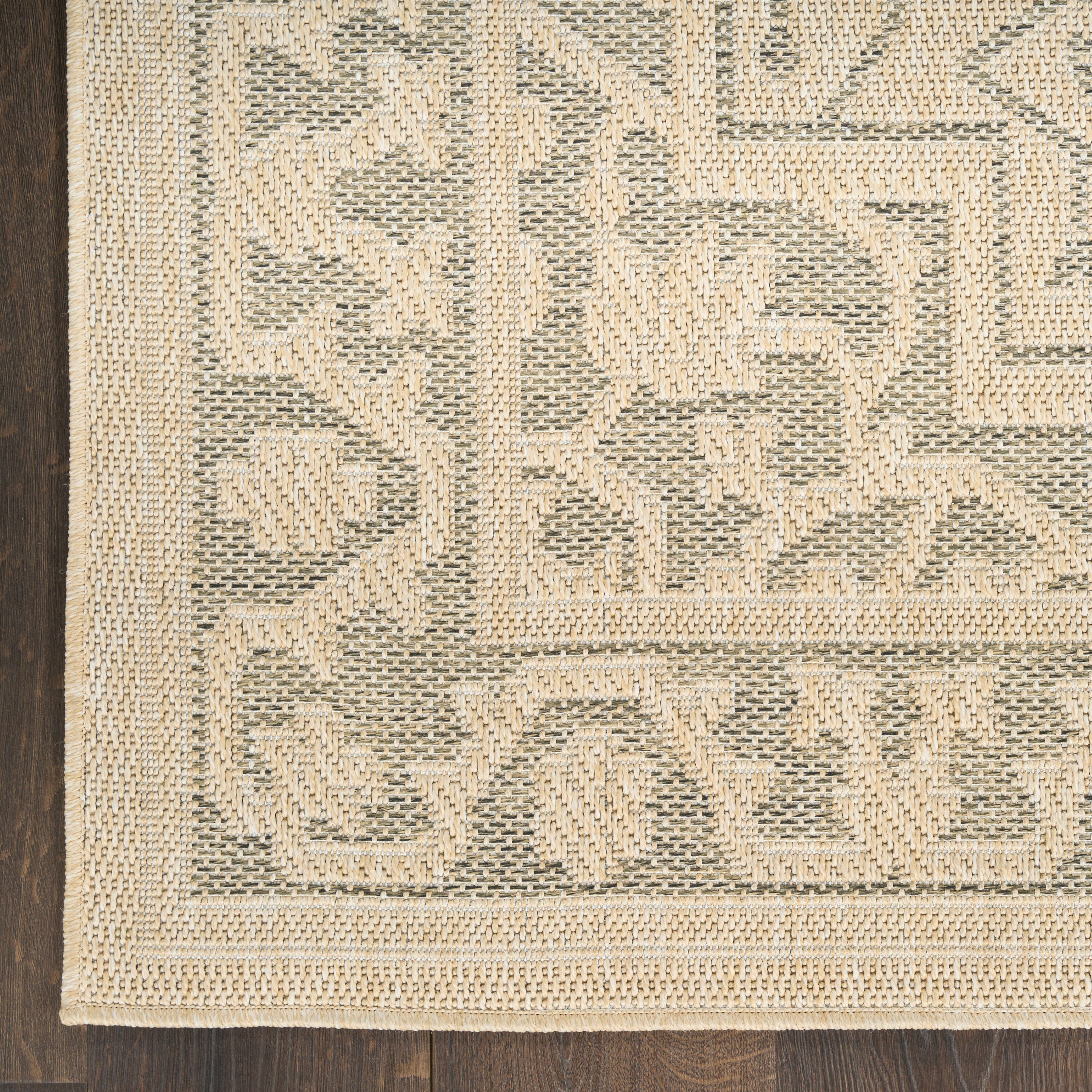 Nourison Home Tulum Persian 2' x 6' Runner Rug, Taupe/Olive, large