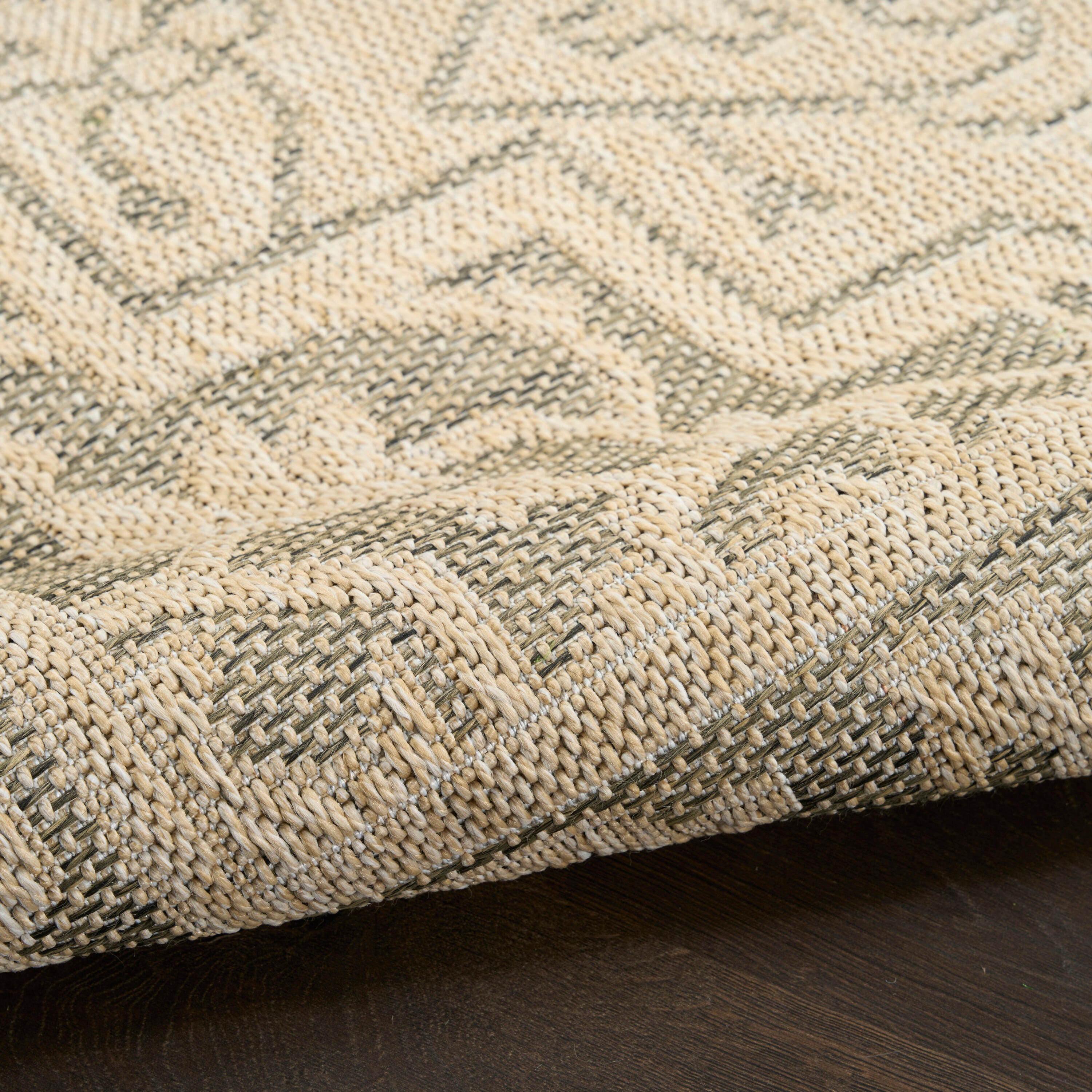 Nourison Home Tulum Persian 2'2" x 10' Runner Rug, Taupe/Olive, large