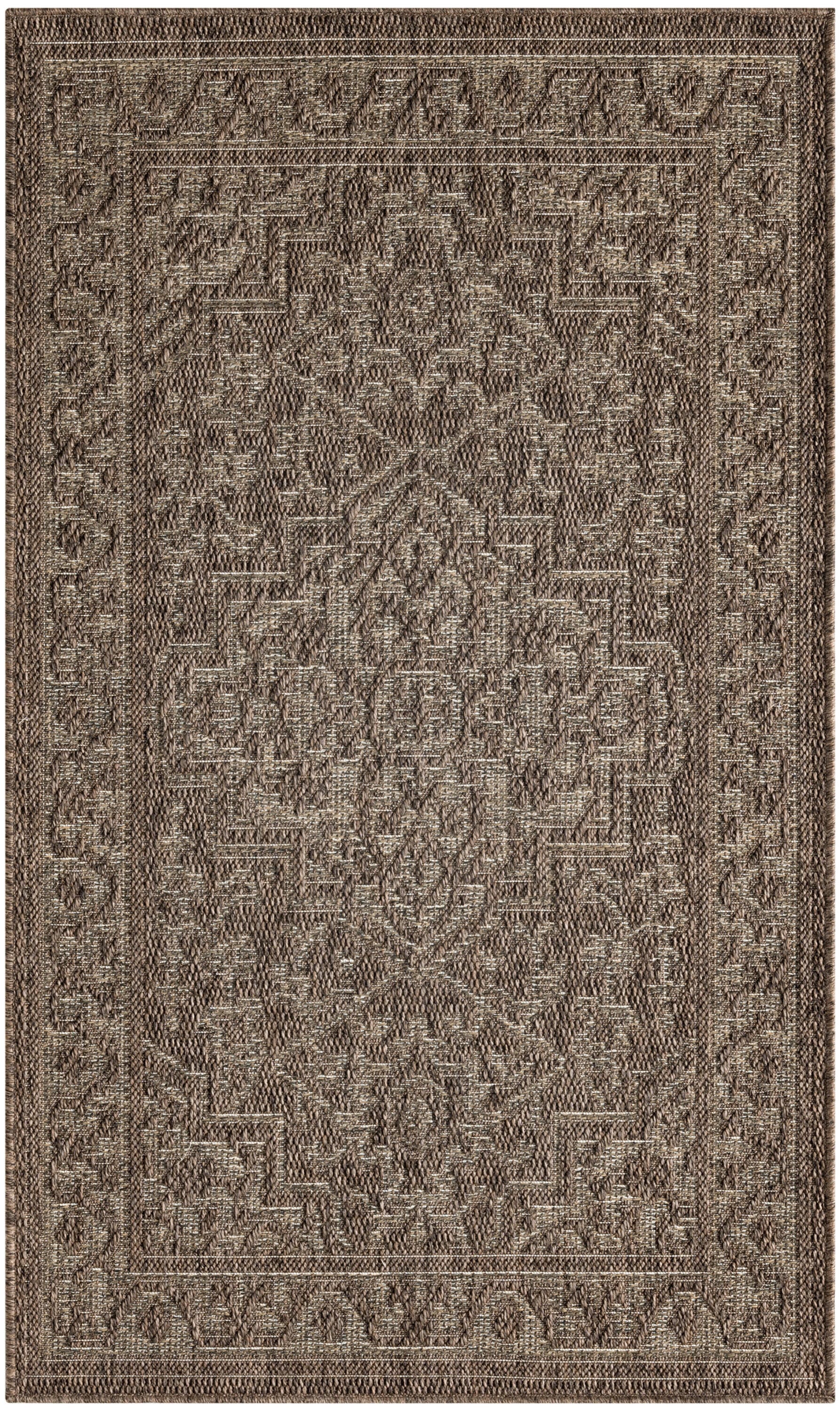 Nourison Home Tulum Persian 3' x 5' Area Rug, Brown, large