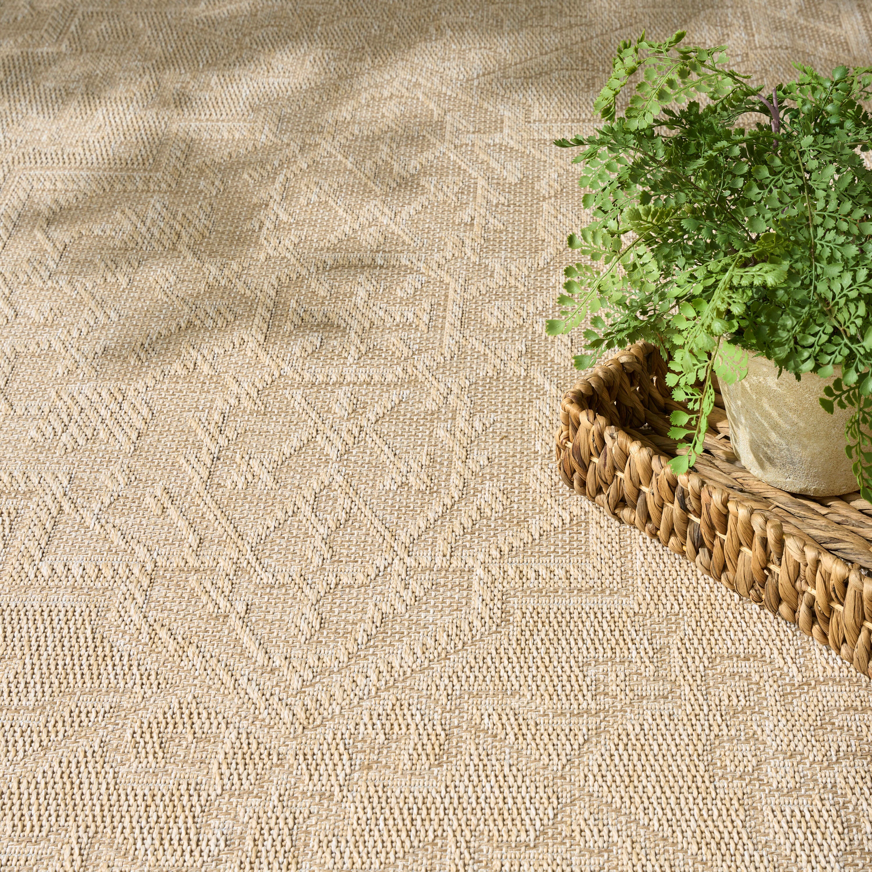 Nourison Home Tulum Persian 4' x 6' Area Rug, Cream, large