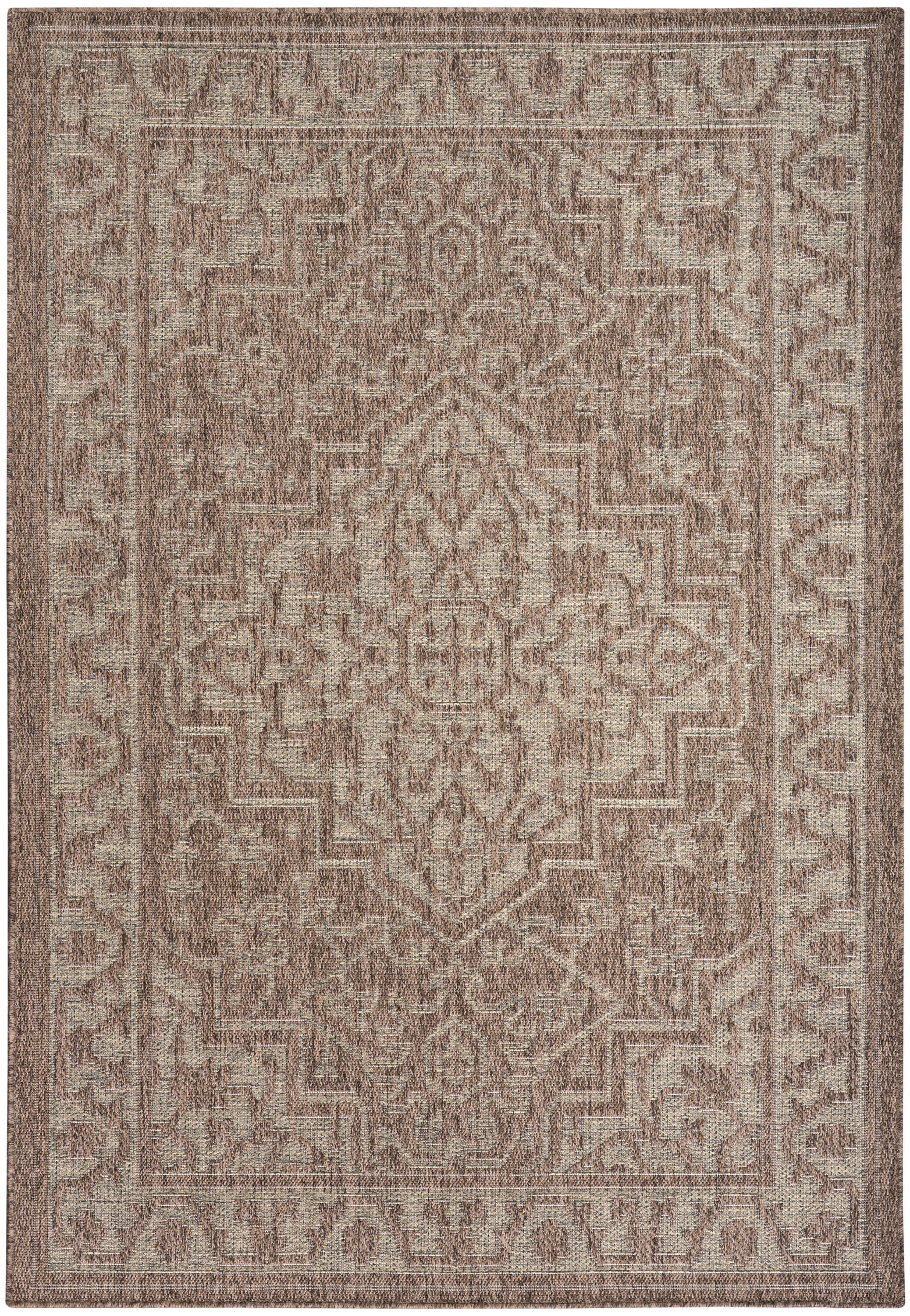 Nourison Home Tulum Persian 6' x 9' Area Rug, Brown, large