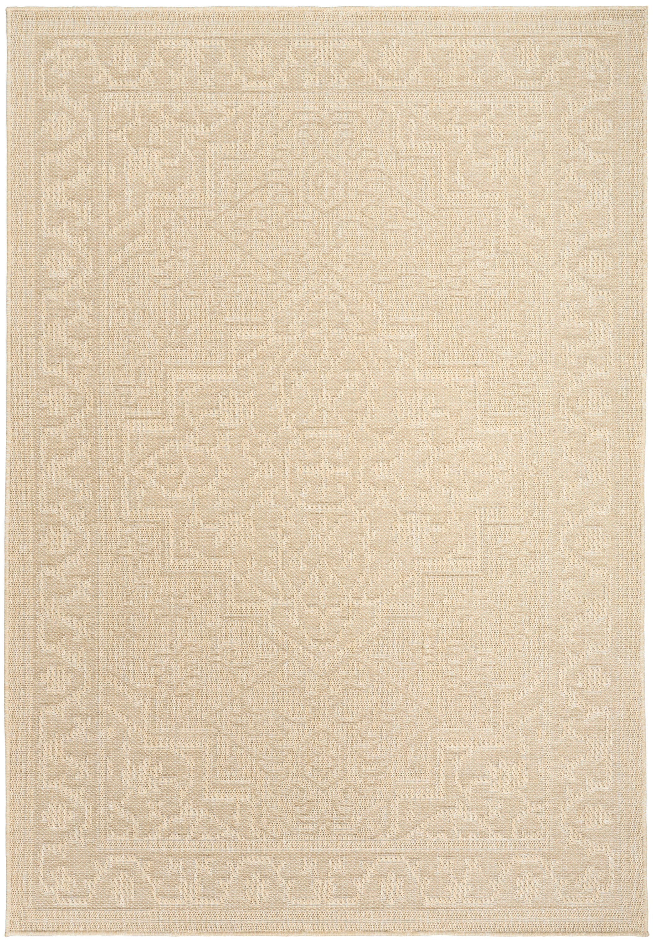 Nourison Home Tulum Persian 6' x 9' Area Rug, Cream, large