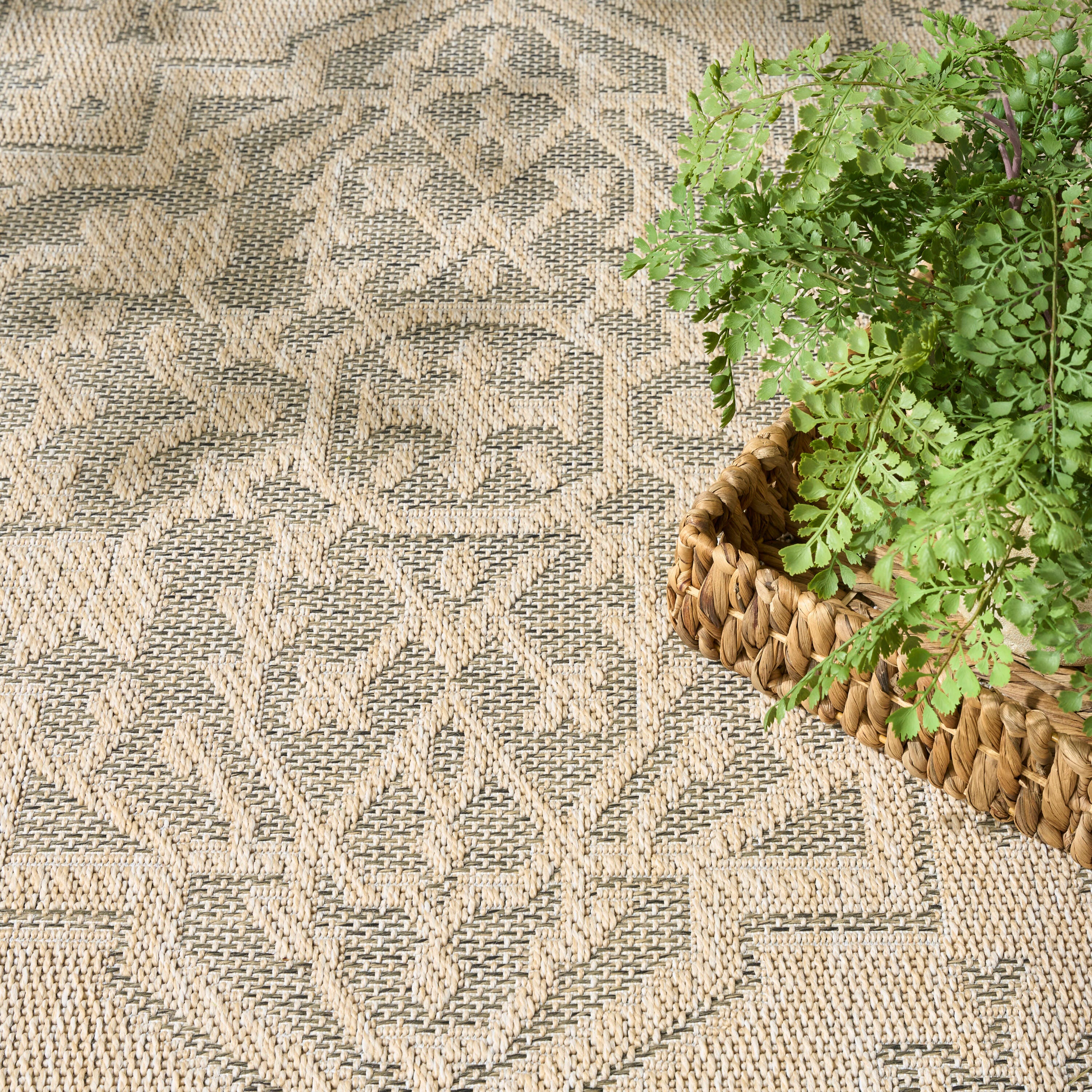 Nourison Home Tulum Persian 9' x 12' Area Rug, Taupe/Olive, large