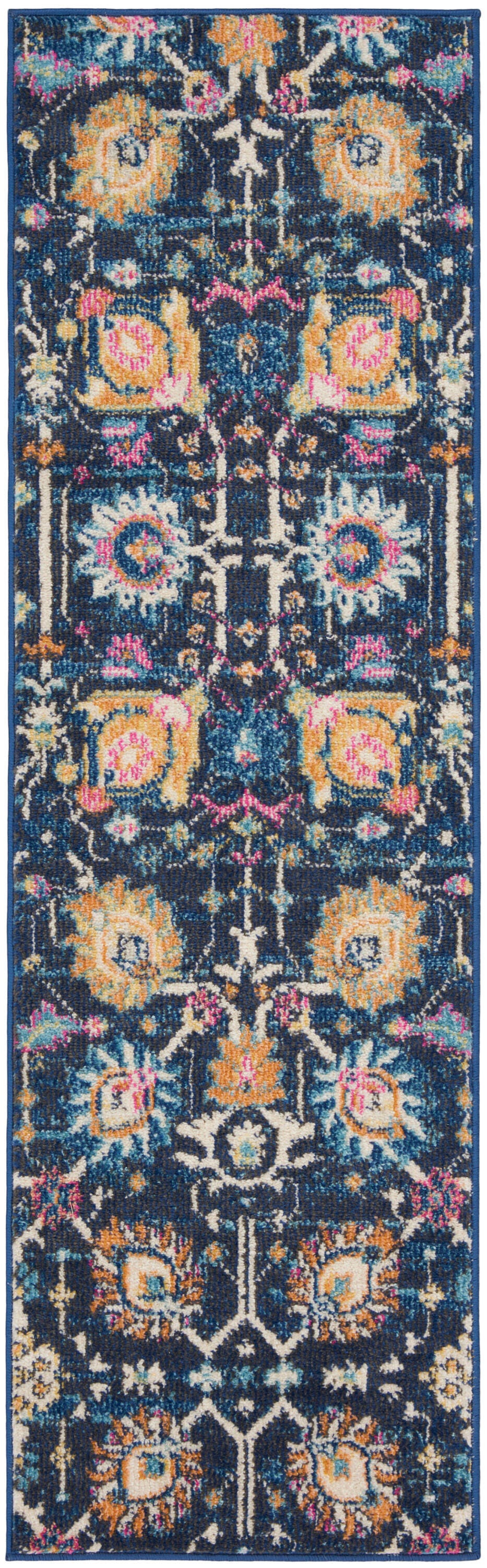 Nourison Home Passion Lush 1'10" x 6' Runner Rug, Navy, large