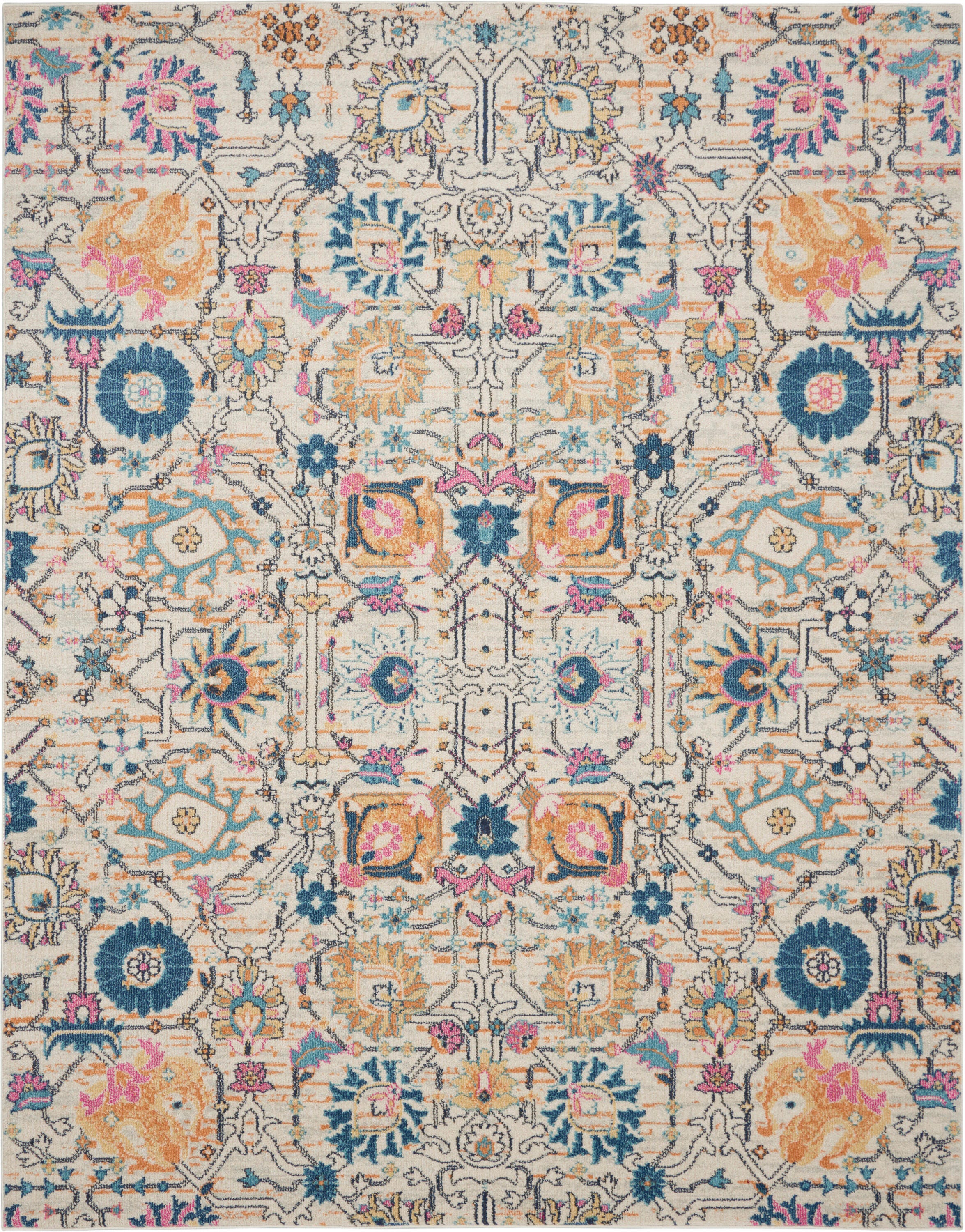 Nourison Home Passion Lush 9' x 12' Area Rug, Ivory/Multi, large