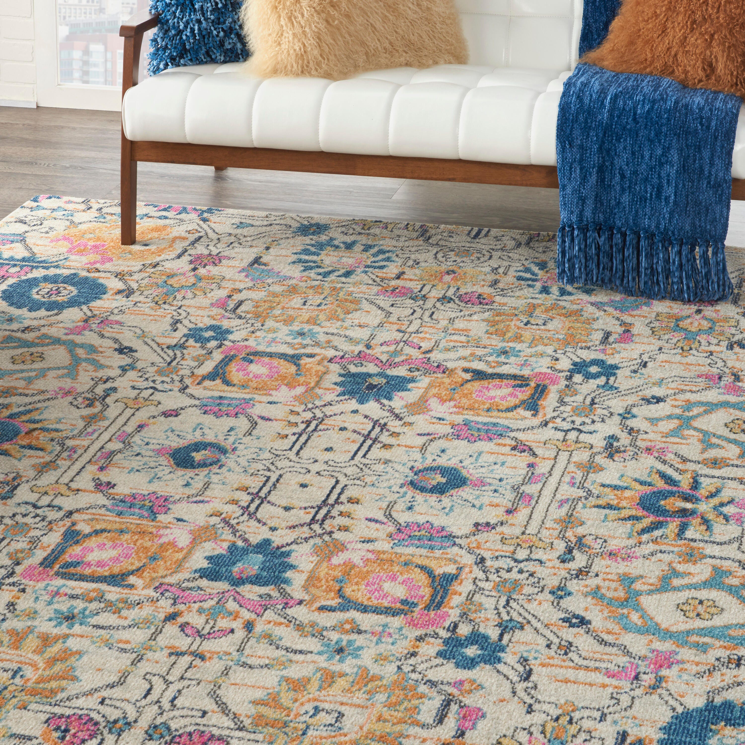 Nourison Home Passion Lush 9' x 12' Area Rug, Ivory/Multi, large