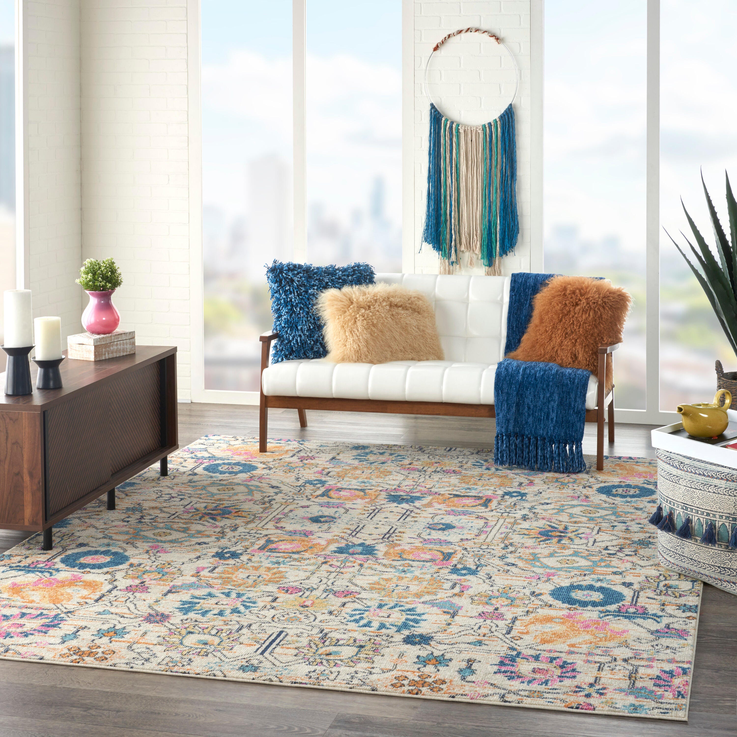 Nourison Home Passion Lush 9' x 12' Area Rug, Ivory/Multi, large