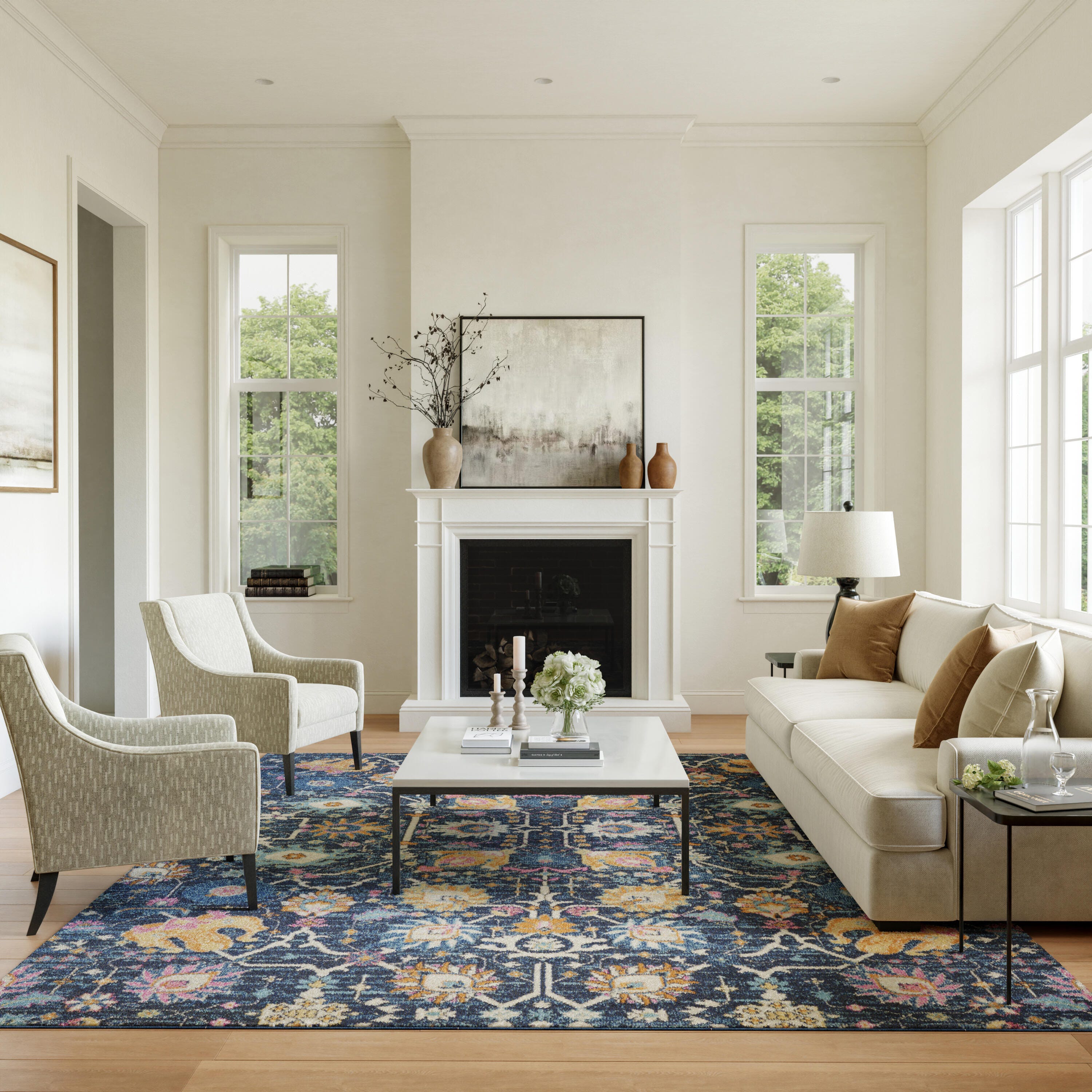 Nourison Home Passion Lush 9' x 12' Area Rug, Navy, rollover