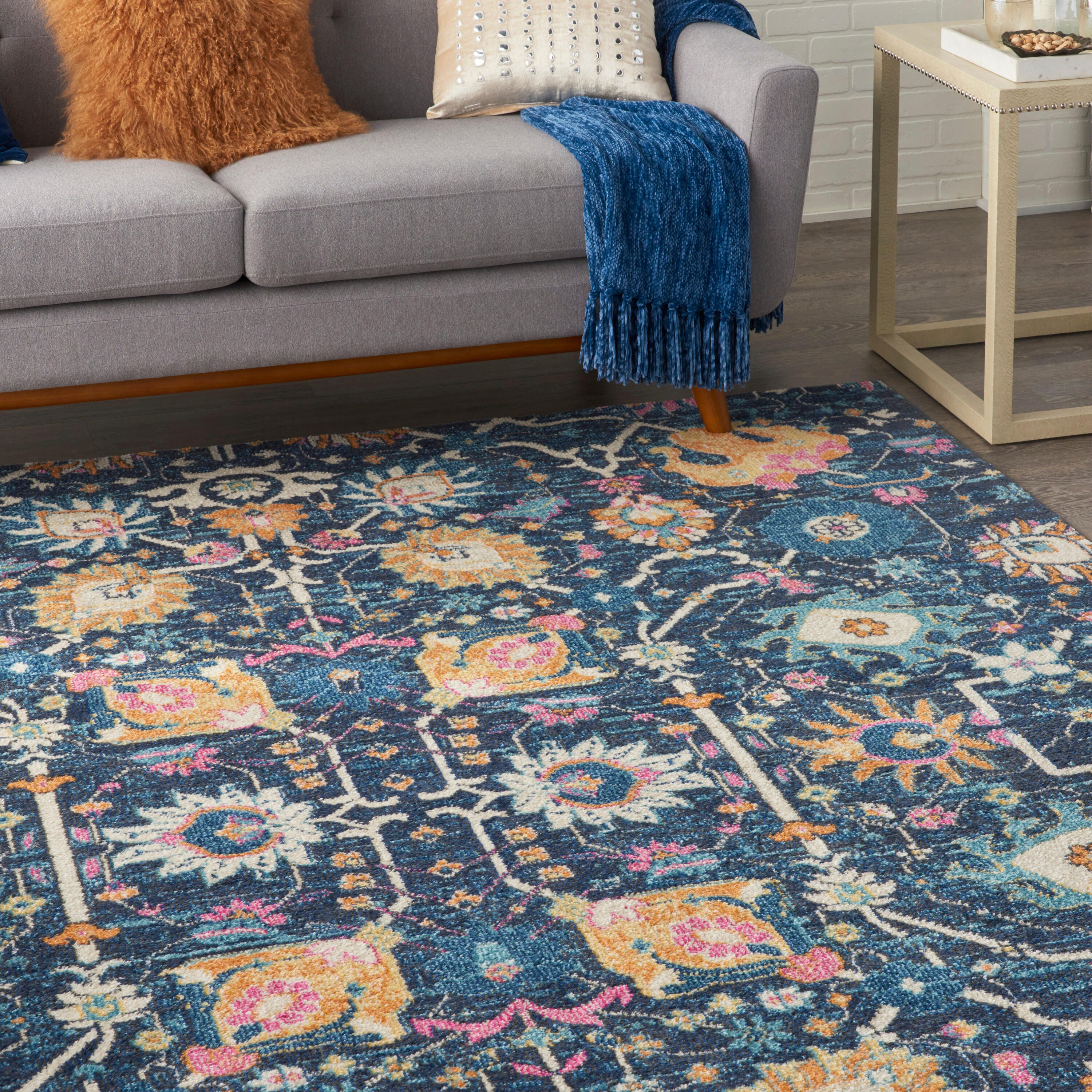 Nourison Home Passion Lush 9' x 12' Area Rug, Navy, large