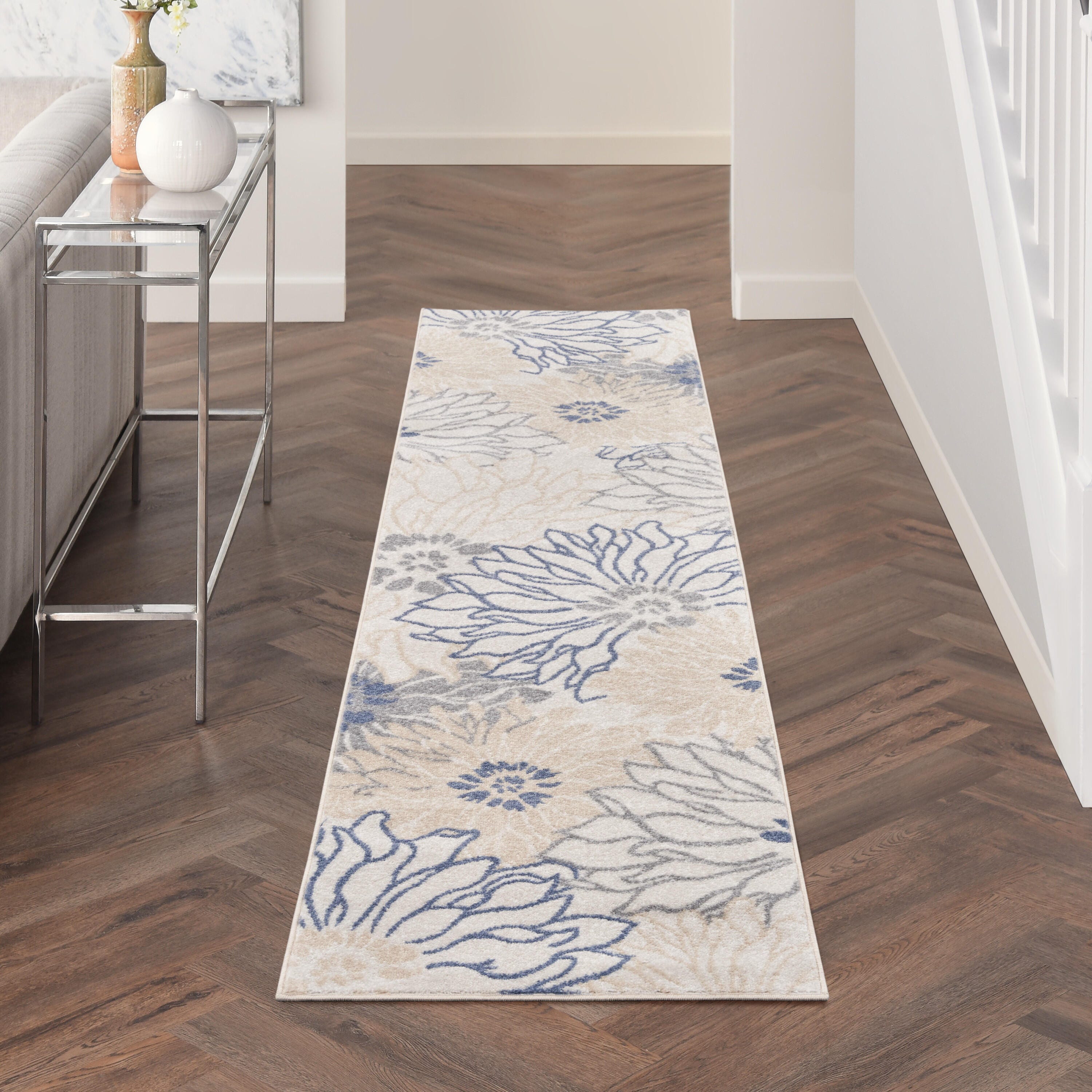 Nourison Home Passion Floral 2'2" x 10' Runner Rug, Multi, large