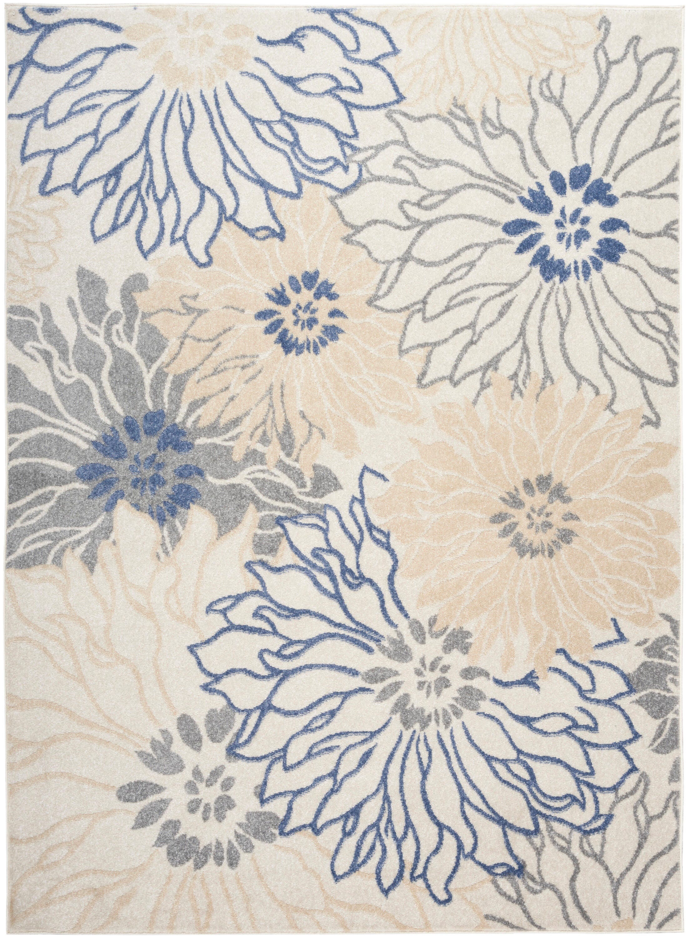 Nourison Home Passion Floral 5'3" x 7'3" Area Rug, Multi, large