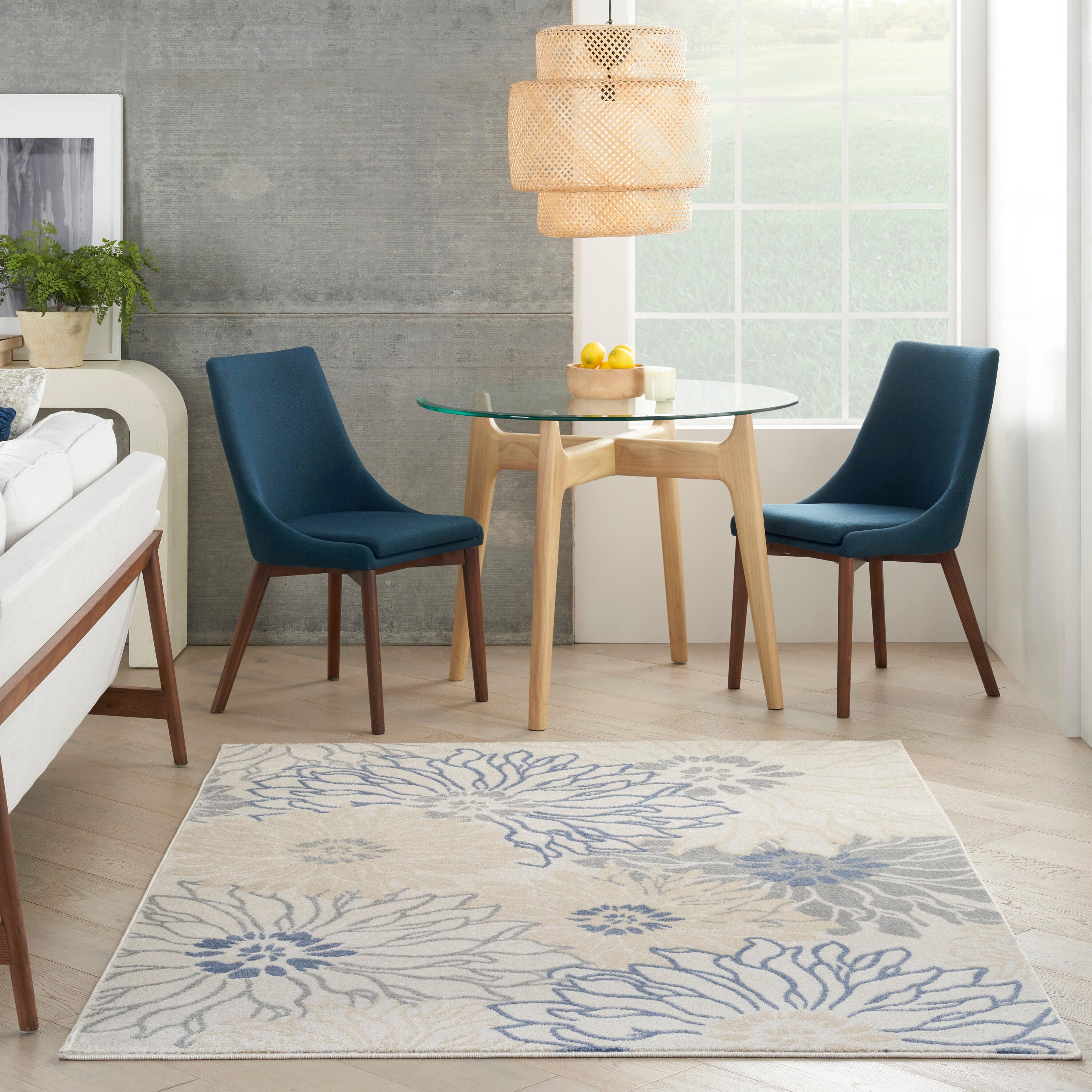 Nourison Home Passion Floral 5'3" x 7'3" Area Rug, Multi, large