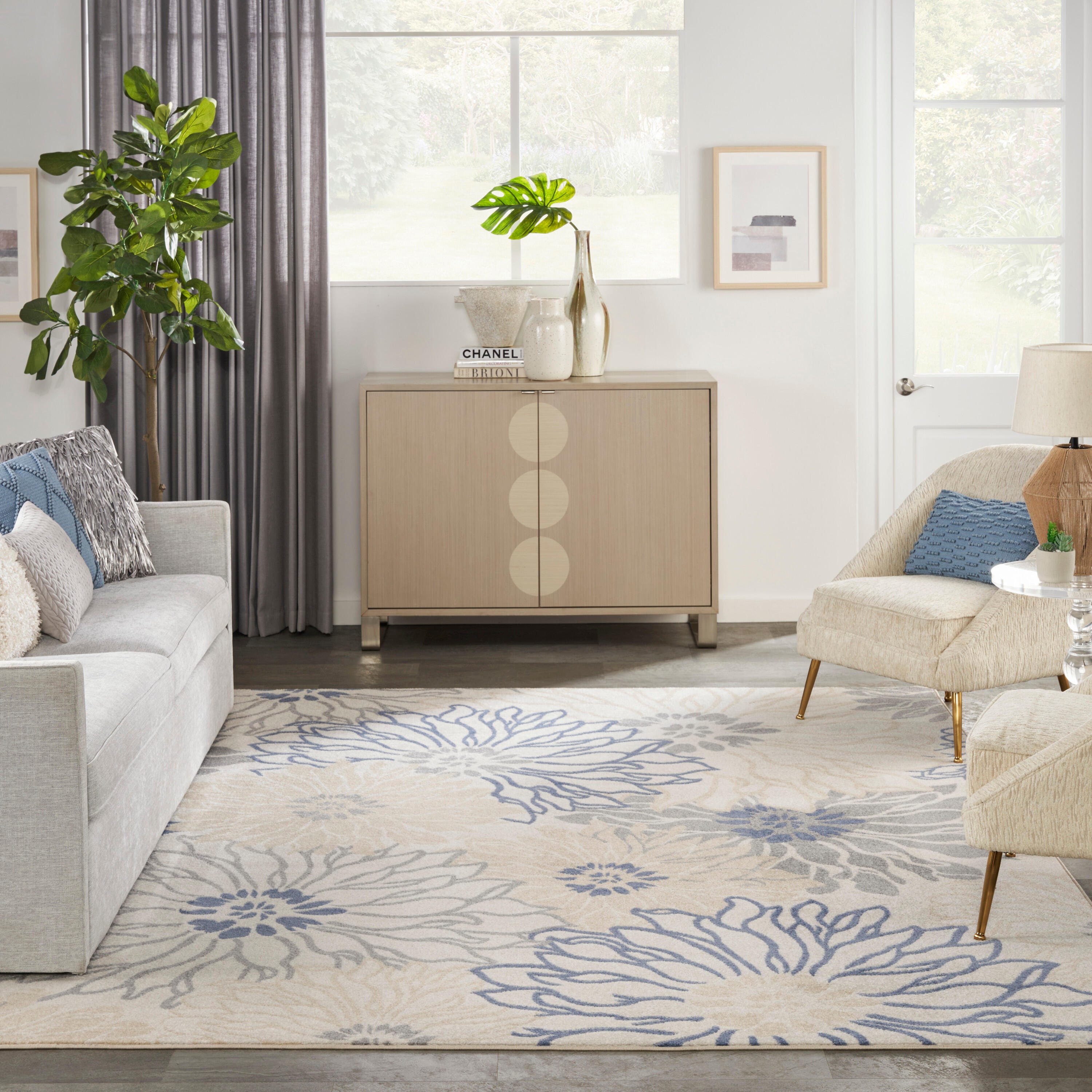 Nourison Home Passion Floral 8' x 10' Area Rug, Multi, large