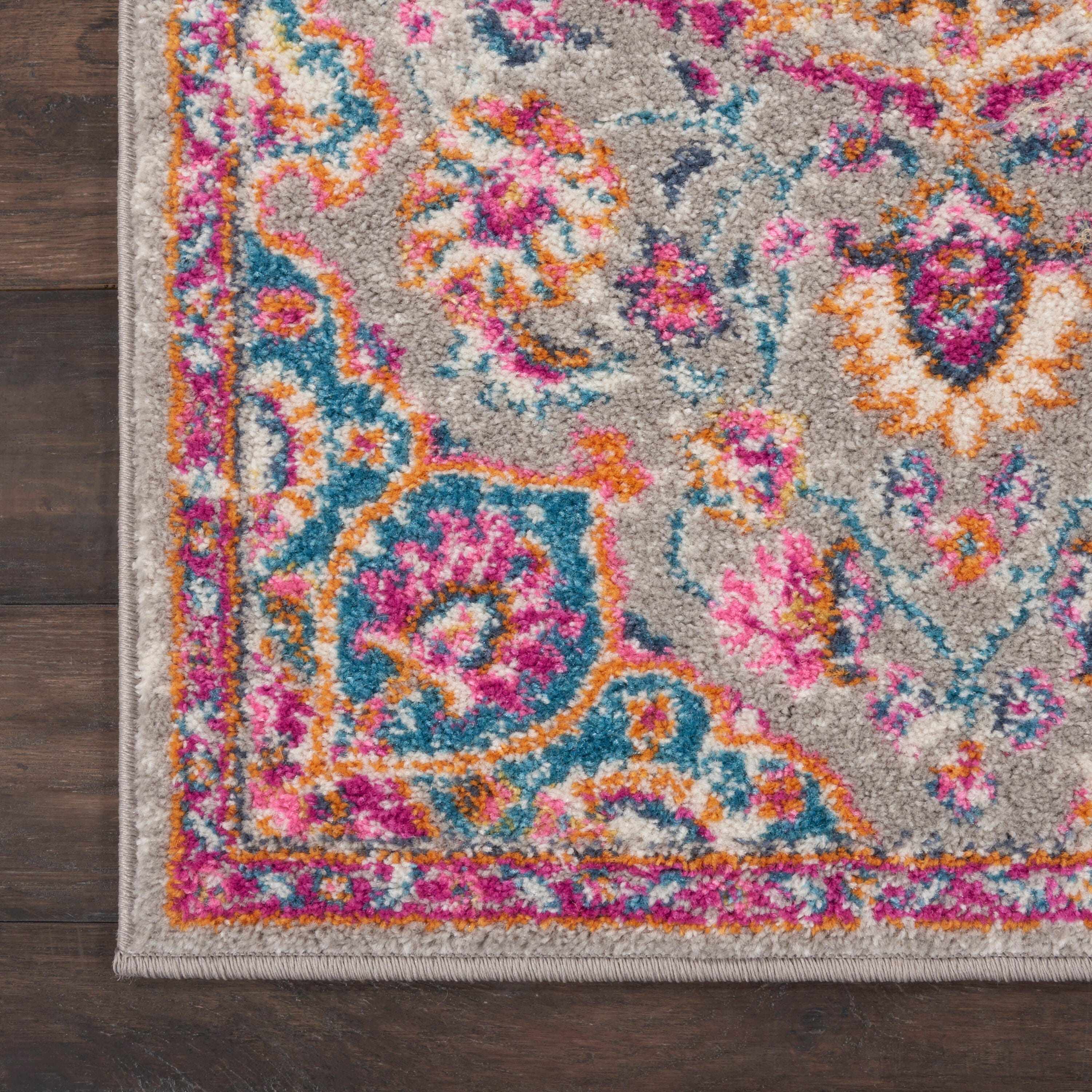 Nourison Home Passion Classic 2'2" x 10' Runner Rug, Gray/Multi, large