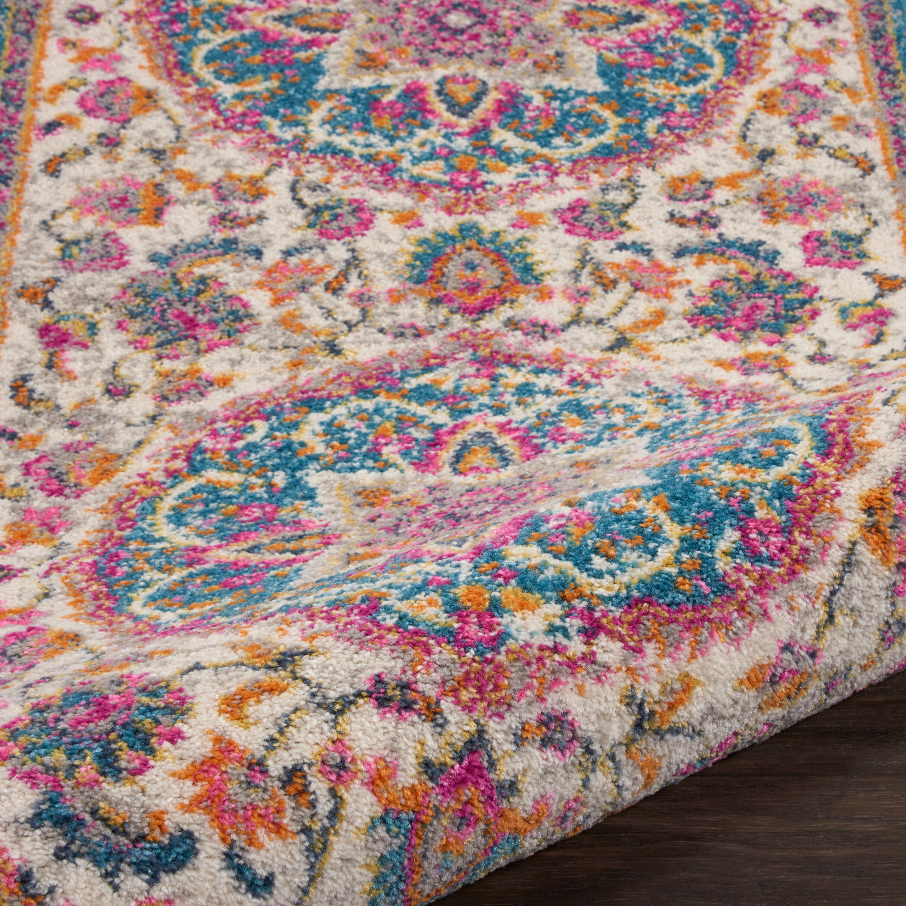 Nourison Home Passion Classic 2'2" x 10' Runner Rug, Ivory/Multi, large