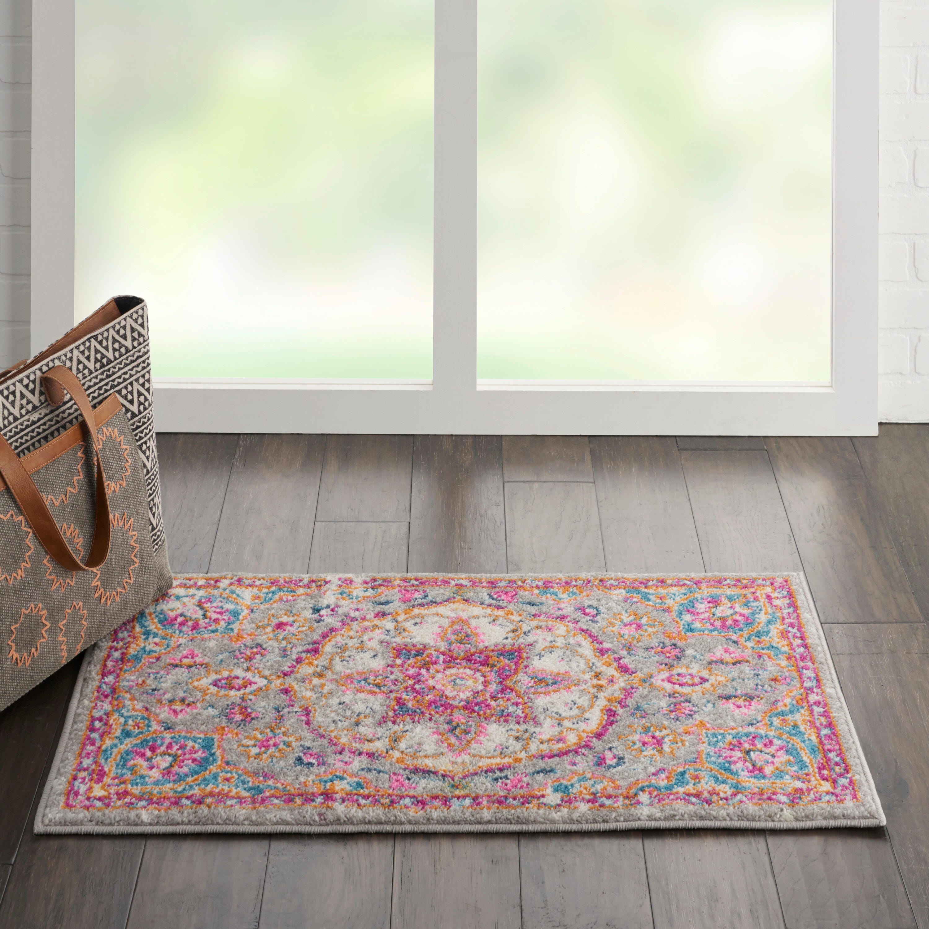 Nourison Home Passion Classic 1'10" x 2'10" Area Rug, Gray/Multi, rollover