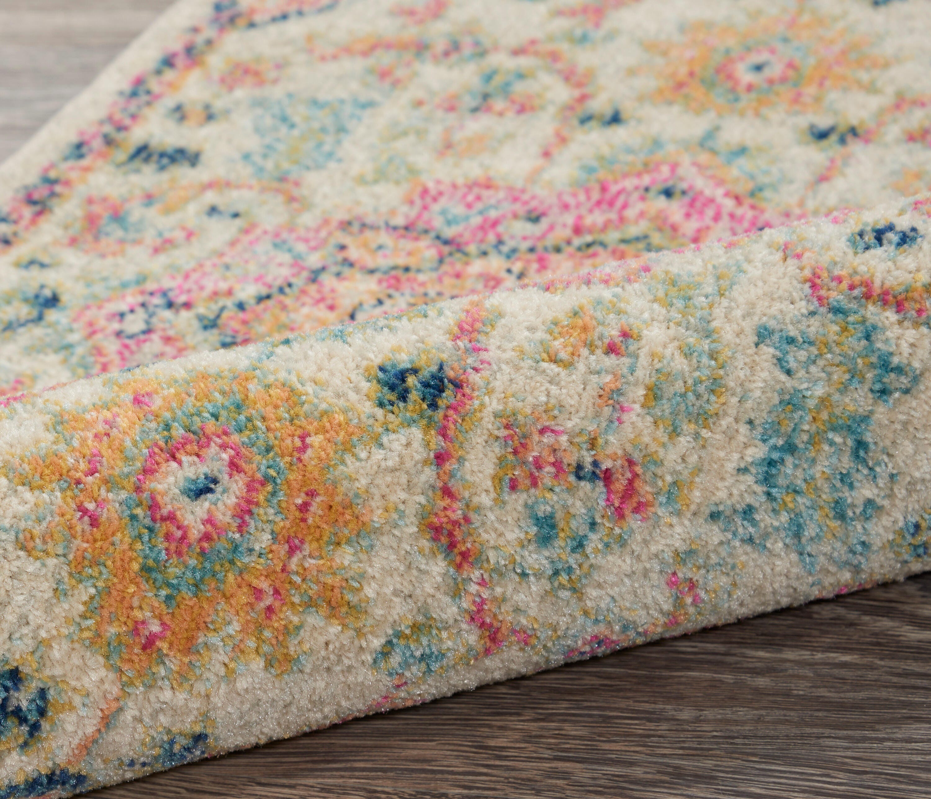 Nourison Home Passion Persian 2'2" x 10' Runner Rug, Ivory/Pink, large