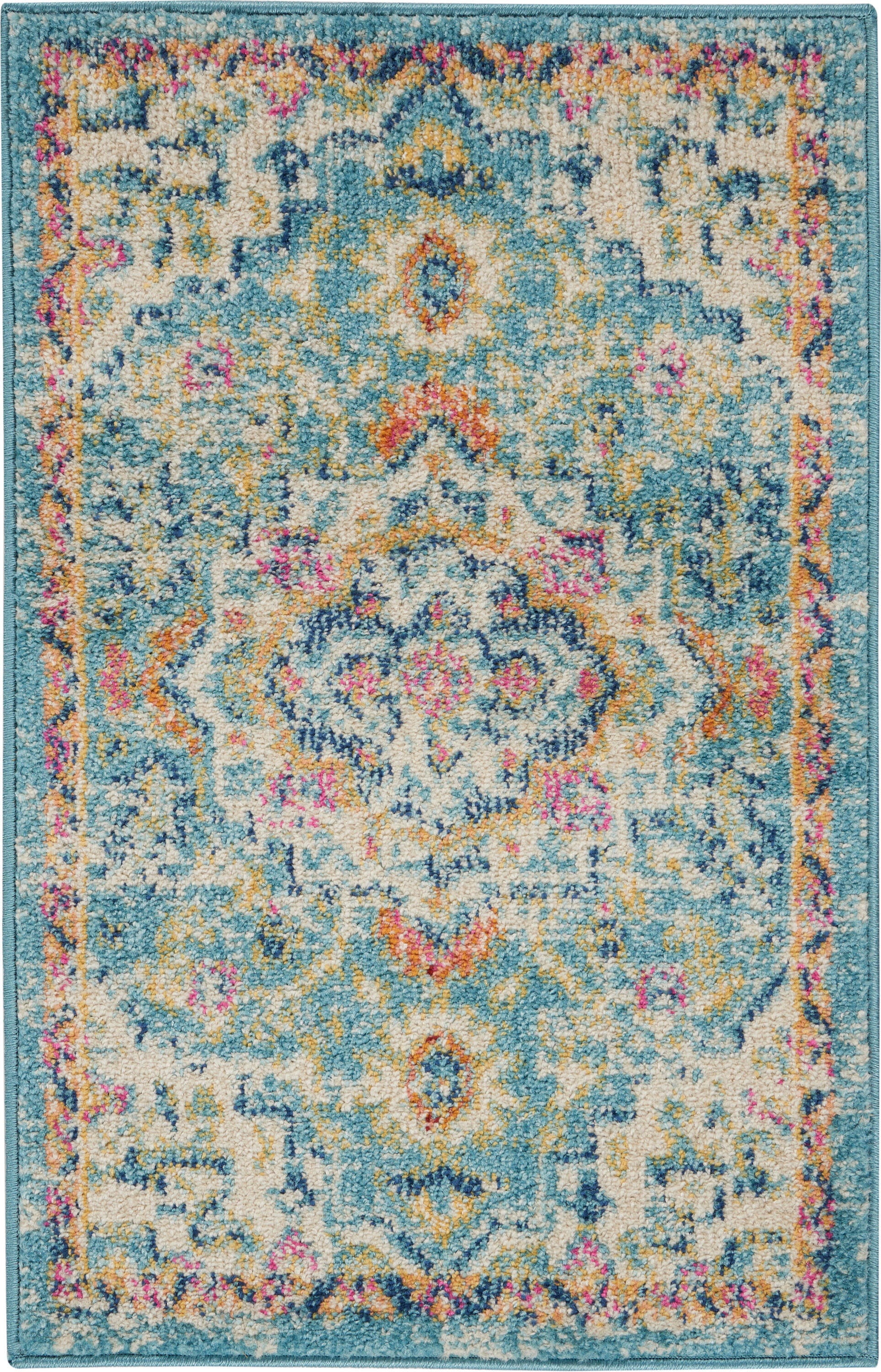 Nourison Home Passion Persian 1'10" x 2'10" Area Rug, Ivory/Light Blue, large