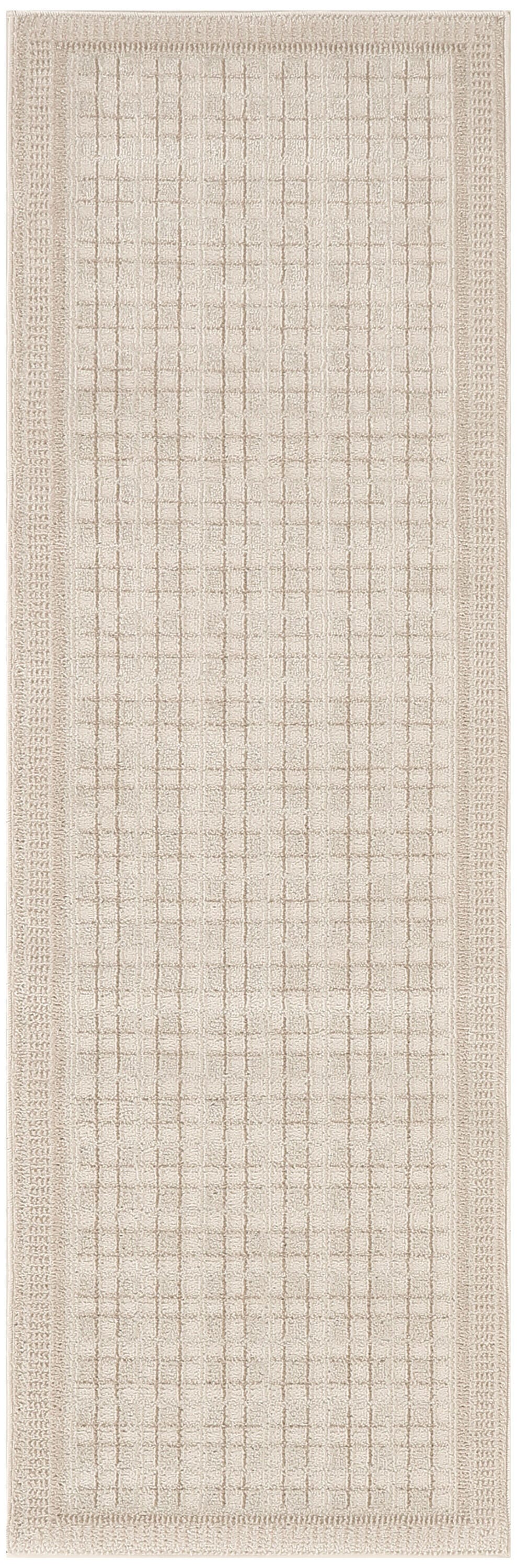 Nourison Home Nordic Geometric 2' x 6' Runner Rug, Ivory, large