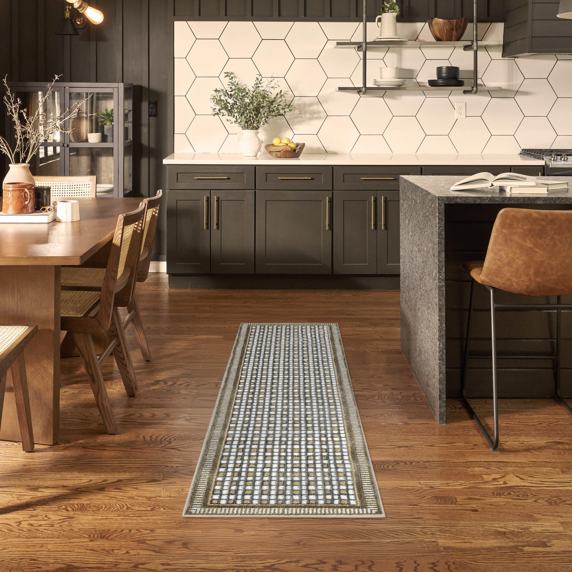 Nourison Home Nordic Geometric 2' x 6' Runner Rug, Multi, rollover