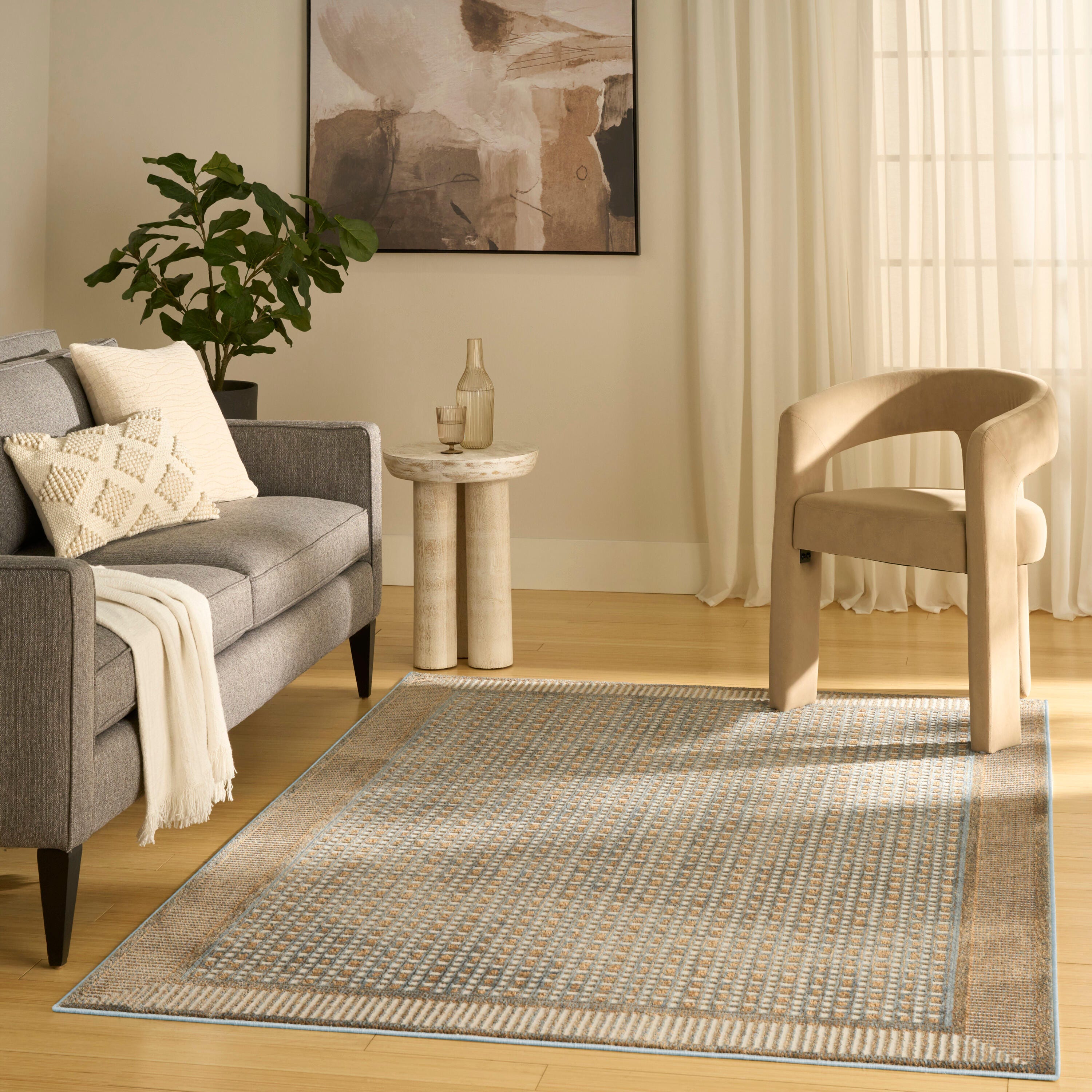 Nourison Home Nordic Geometric 4' x 6' Area Rug, Multi, large