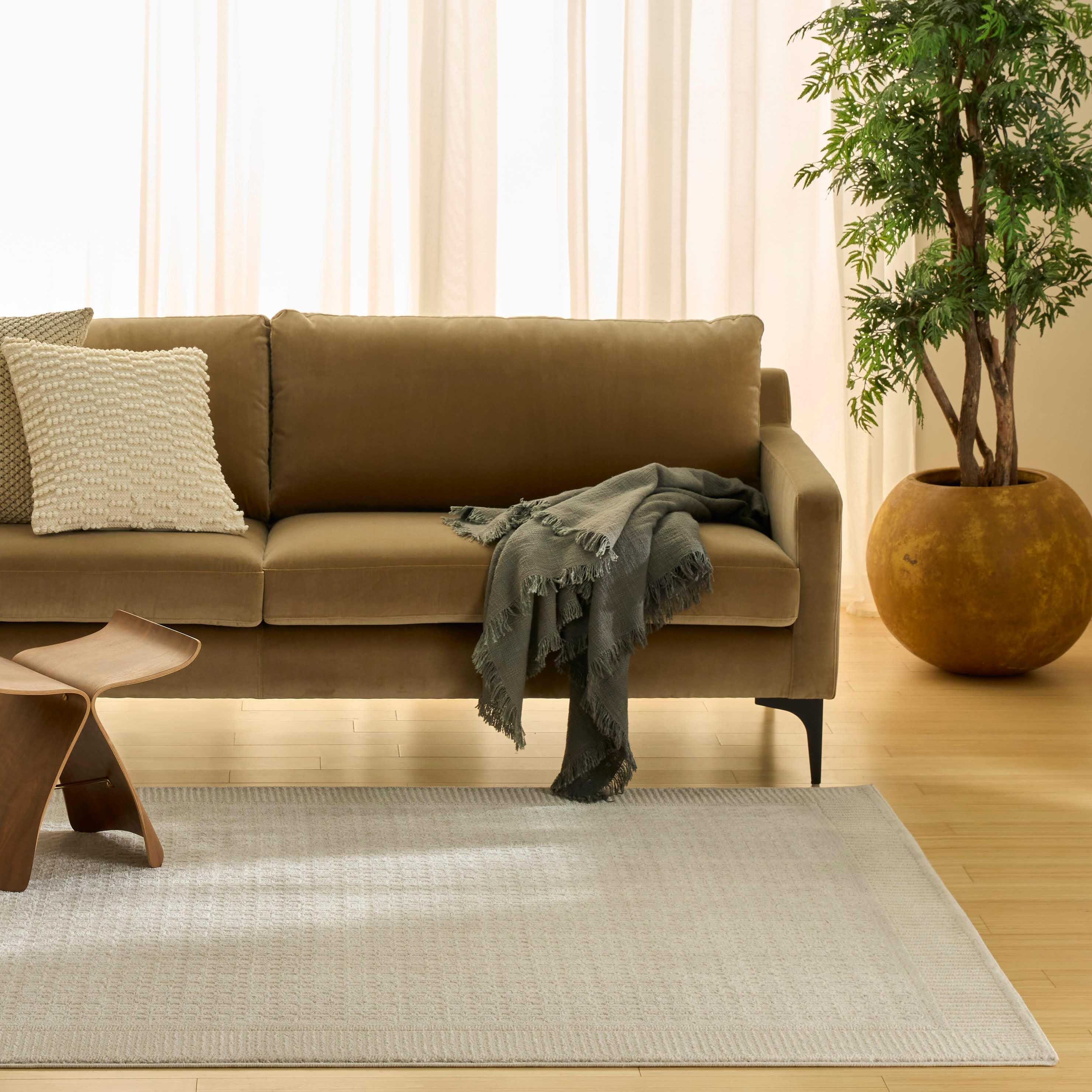 Nourison Home Nordic Geometric 5' x 7' Area Rug, Ivory, rollover