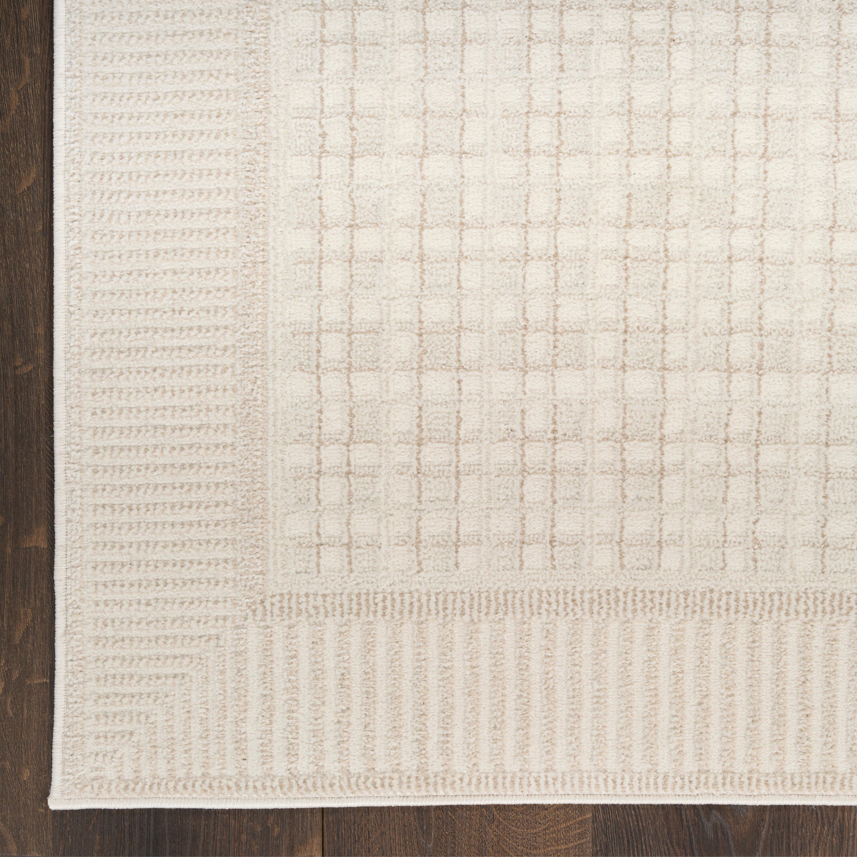 Nourison Home Nordic Geometric 5' x 7' Area Rug, Ivory, large