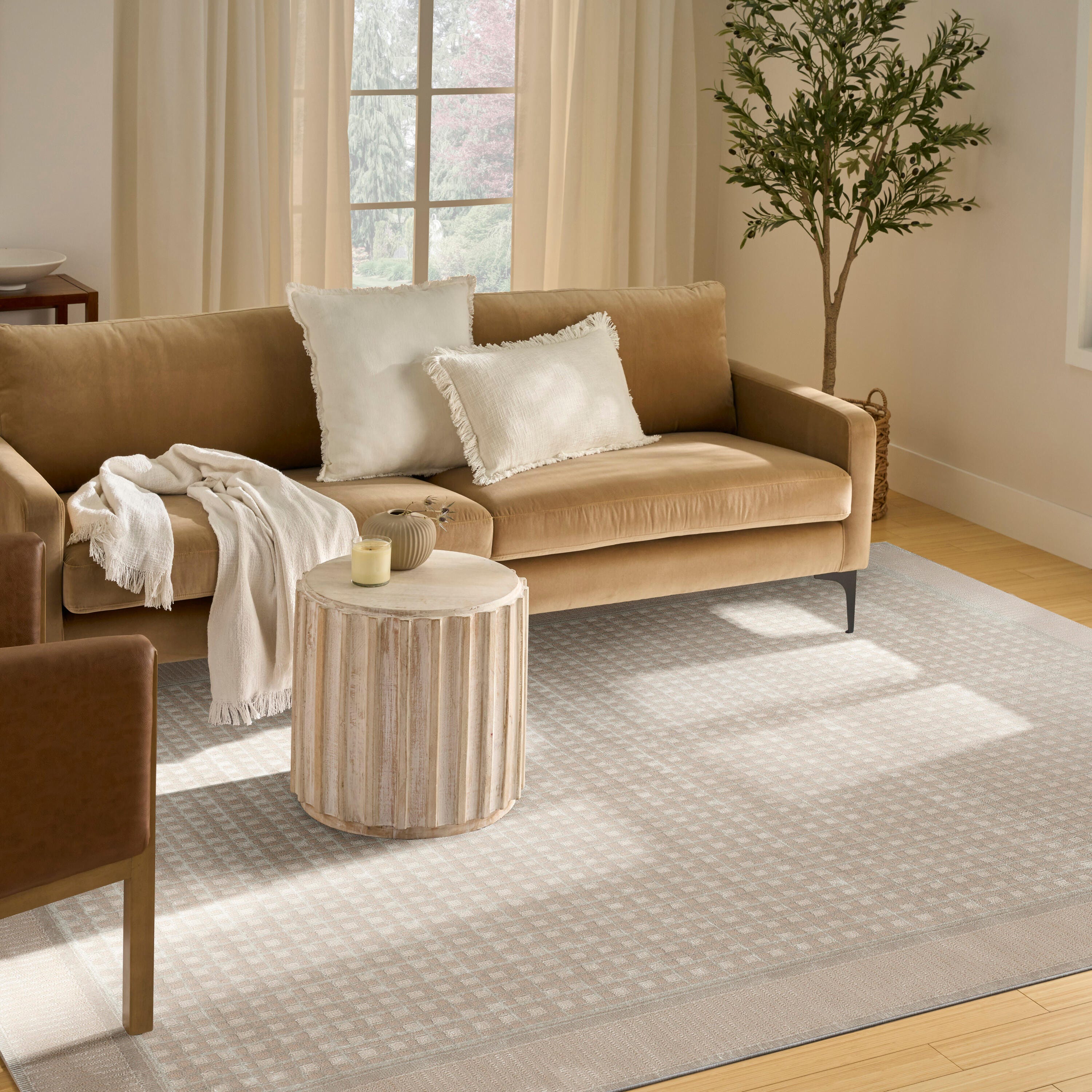 Nourison Home Nordic Geometric 8' x 10' Area Rug, Beige, large