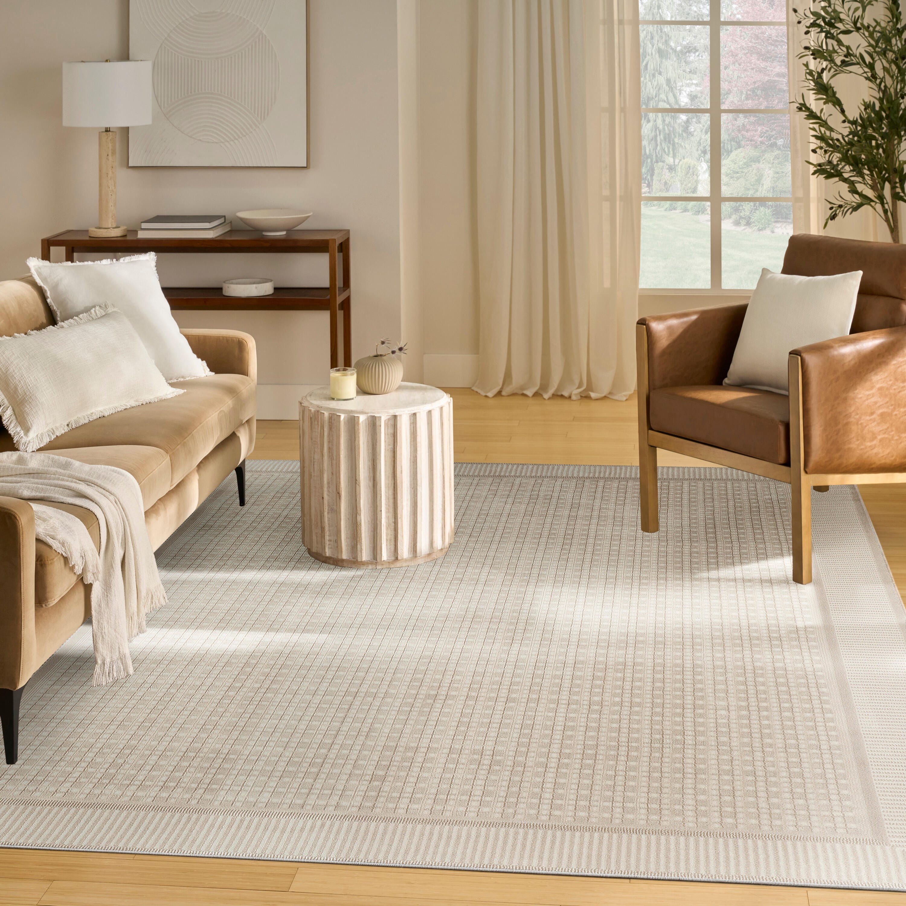 Nourison Home Nordic Geometric 8' x 10' Area Rug, Ivory, large