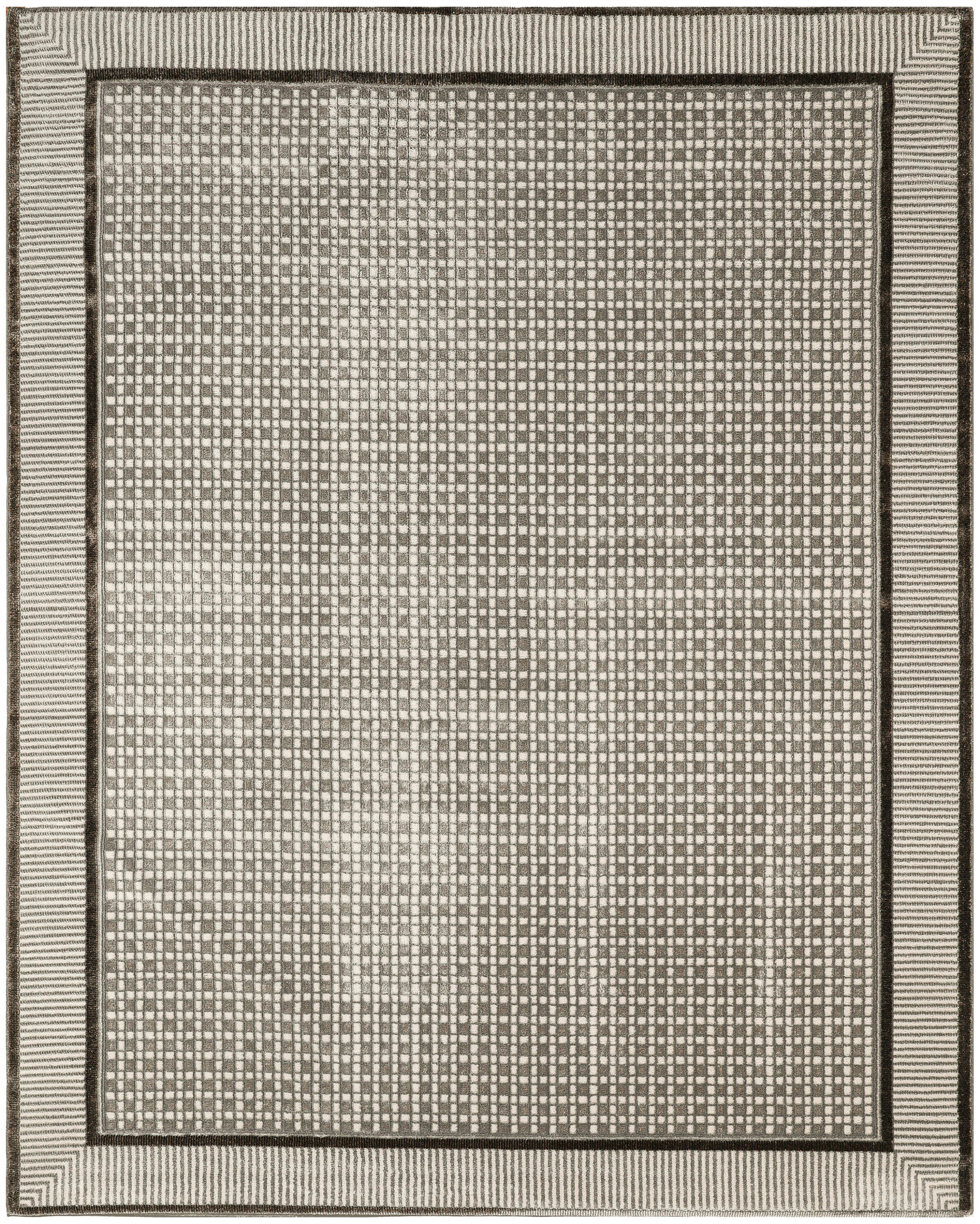 Nourison Home Nordic Geometric 8' x 10' Area Rug, Ivory/Gray, large