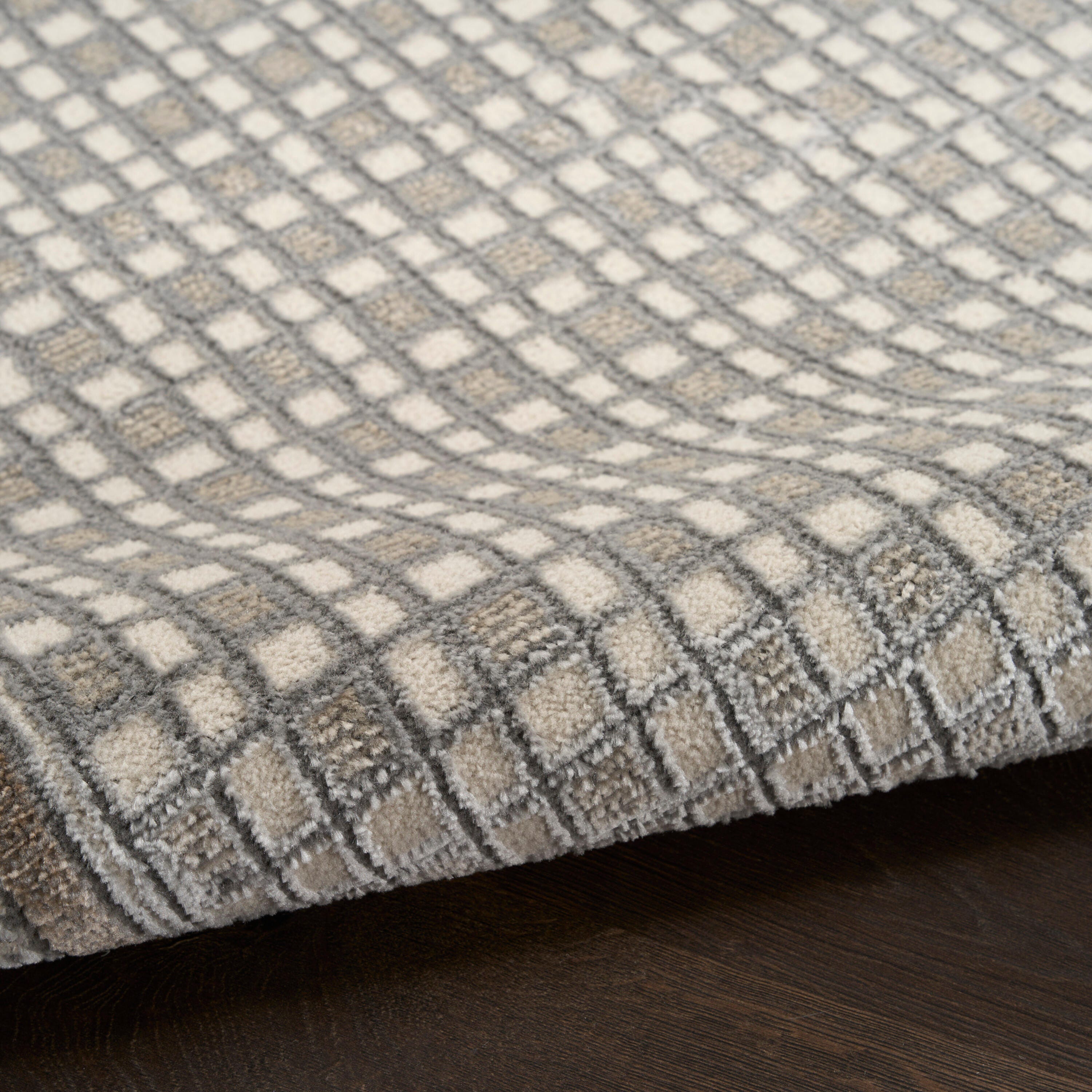 Nourison Home Nordic Geometric 8' x 10' Area Rug, Ivory/Gray, large