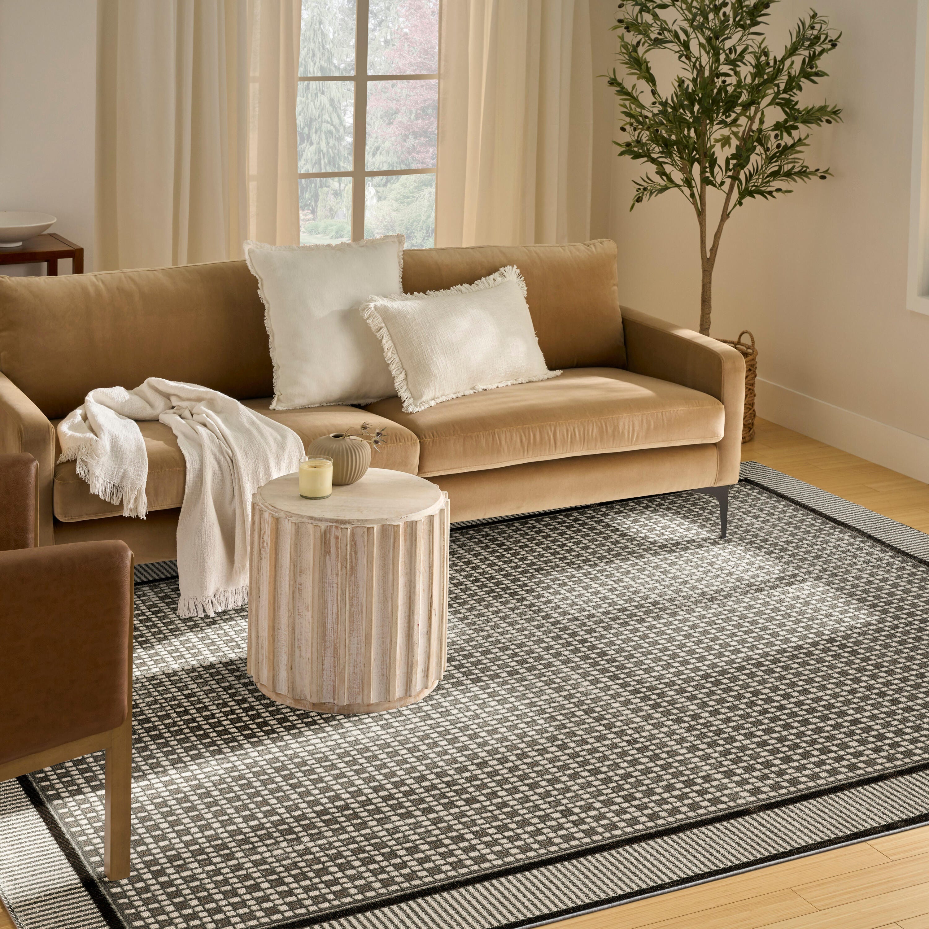 Nourison Home Nordic Geometric 8' x 10' Area Rug, Ivory/Gray, large