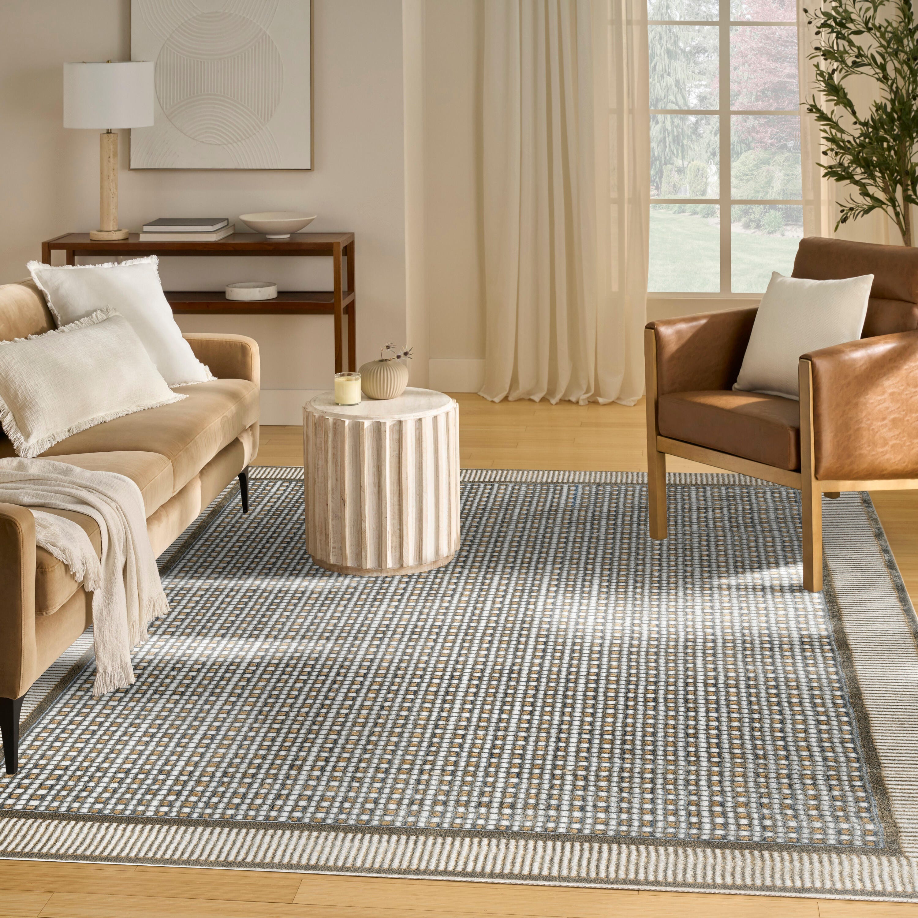Nourison Home Nordic Geometric 8' x 10' Area Rug, Multi, large