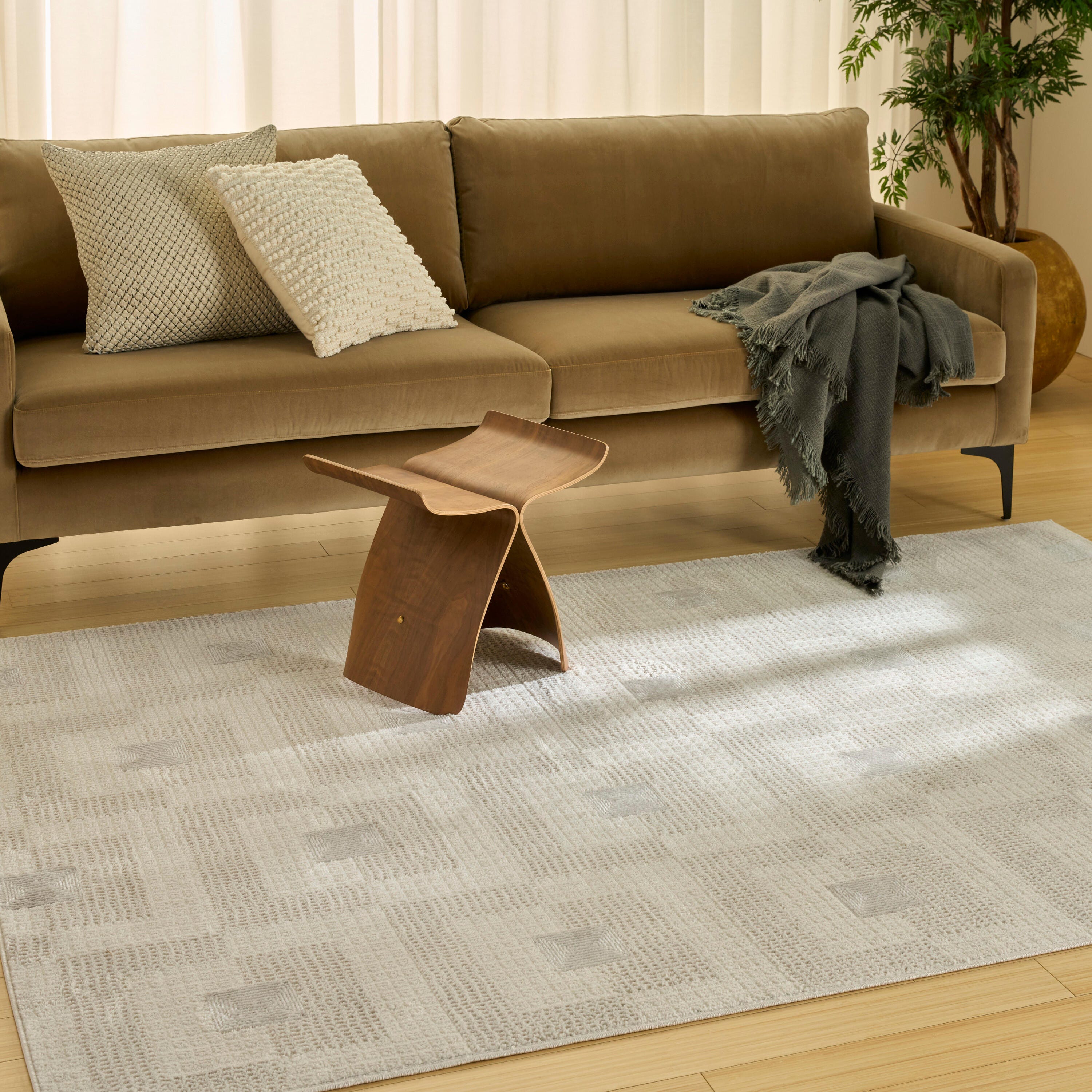 Nourison Home Nordic Aesthetic 4' x 6' Area Rug, Ivory/Beige, large