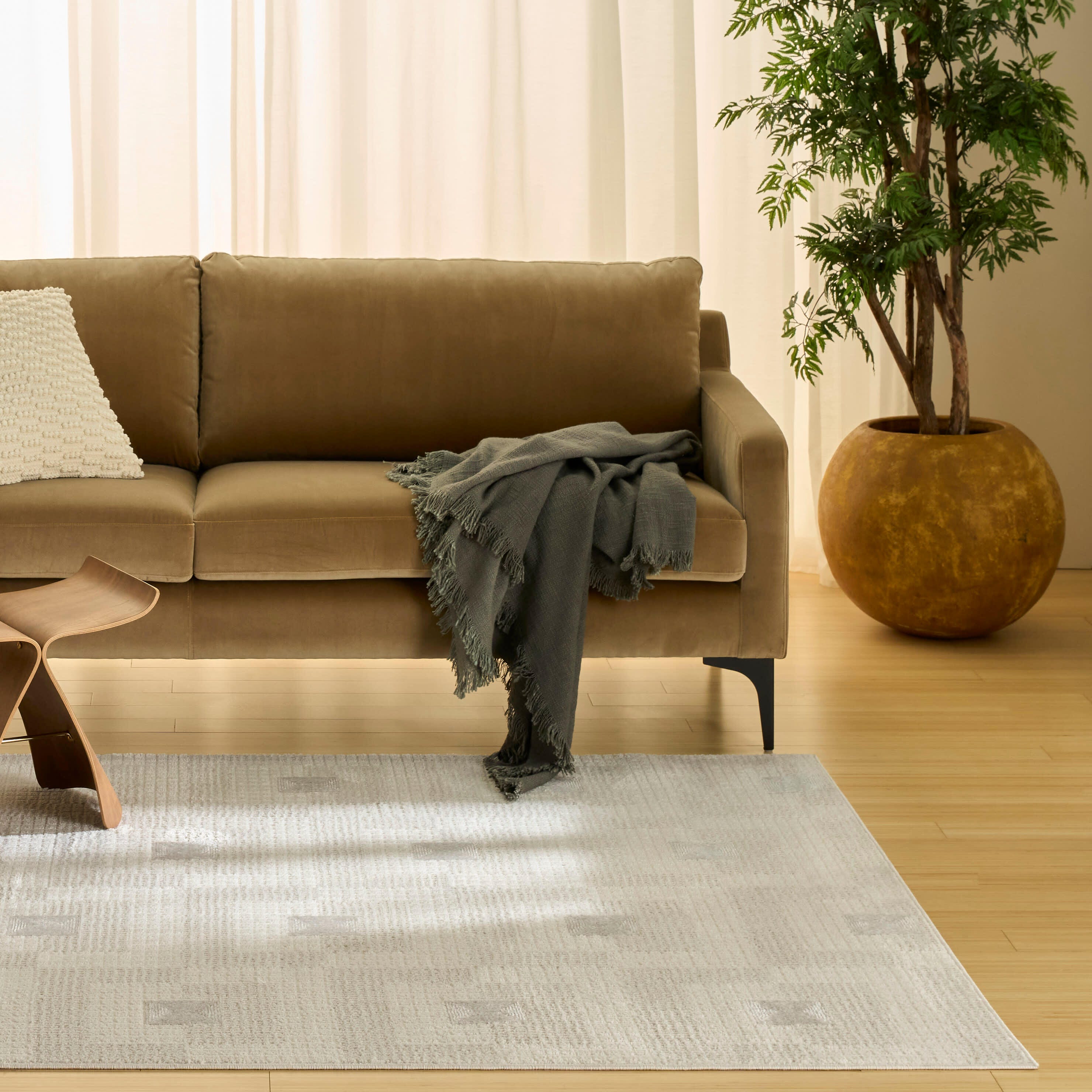 Nourison Home Nordic Aesthetic 5' x 7' Area Rug, Ivory/Beige, rollover