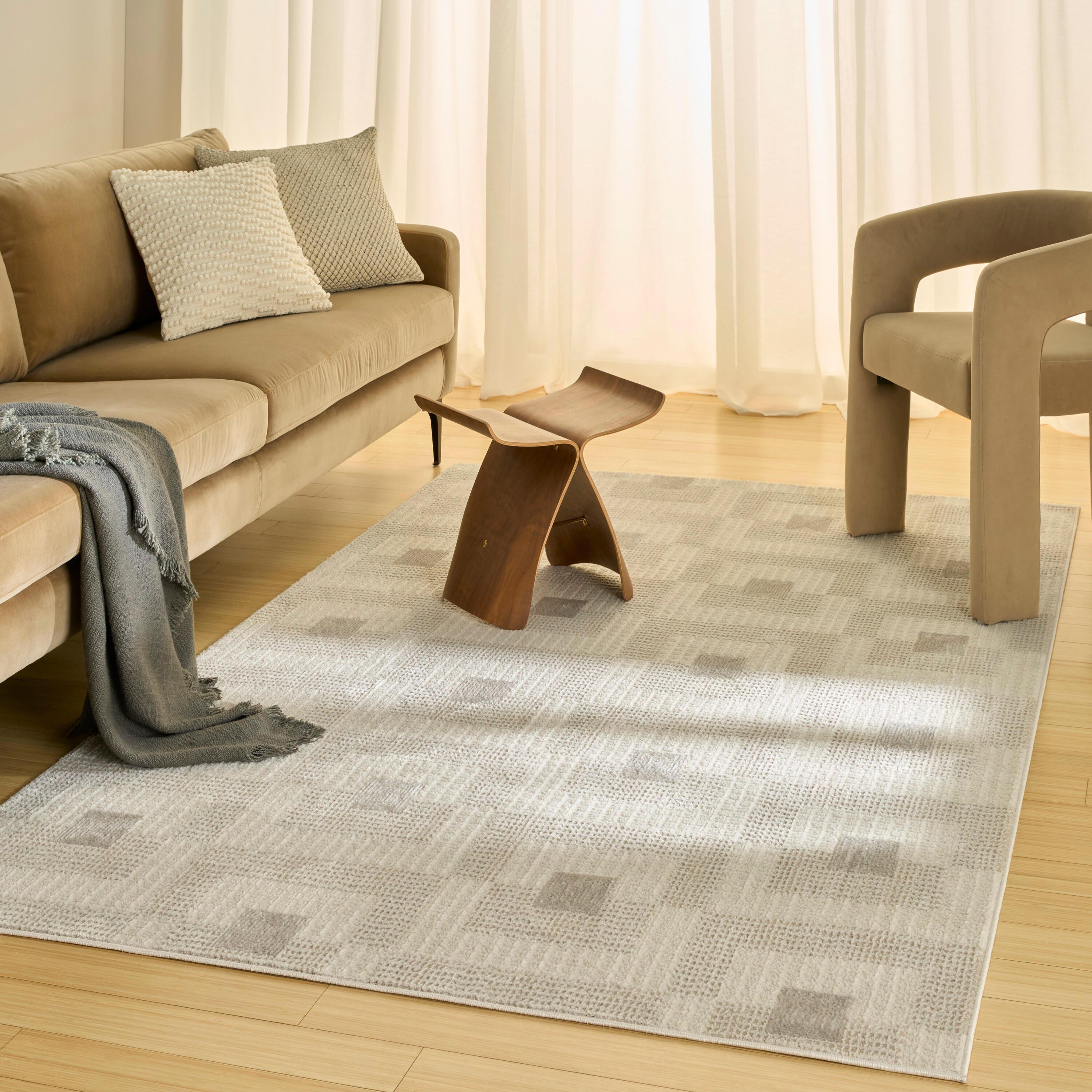 Nourison Home Nordic Aesthetic 5' x 7' Area Rug, Ivory/Beige, large