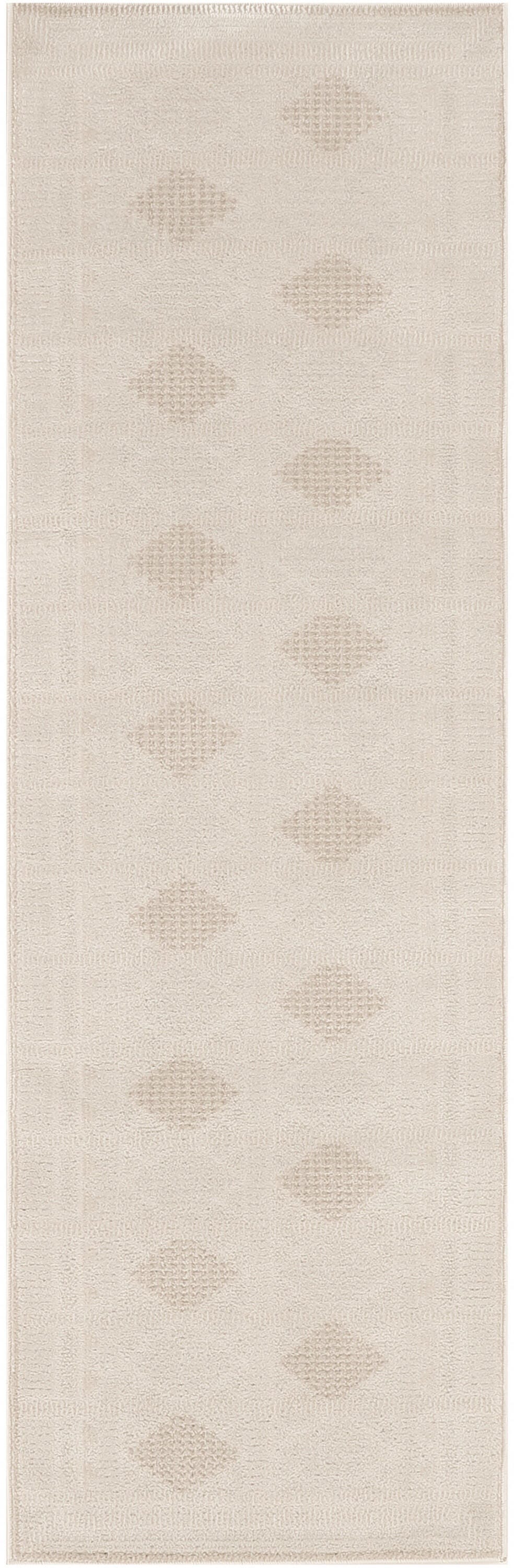 Nourison Home Nordic Diamond 2' x 6' Runner Rug, Ivory/Beige, large