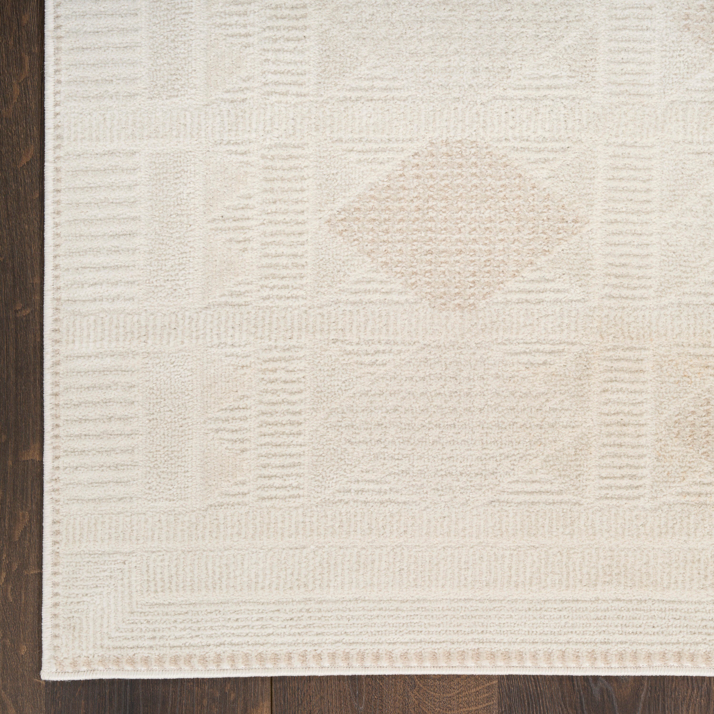 Nourison Home Nordic Diamond 2' x 6' Runner Rug, Ivory/Beige, large